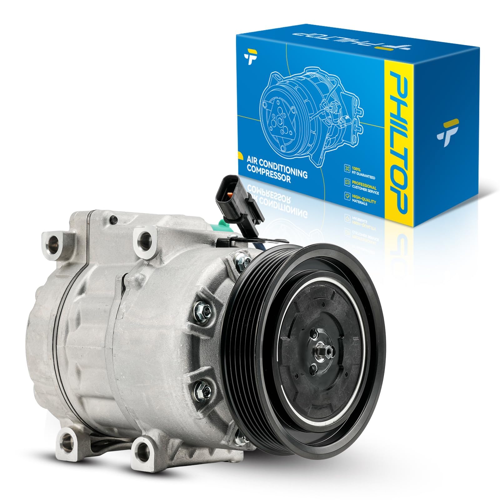 PHILTOP NEW AC Compressor for Santa Fe 2013-2018, Sorento 2013-2015 3.3L
