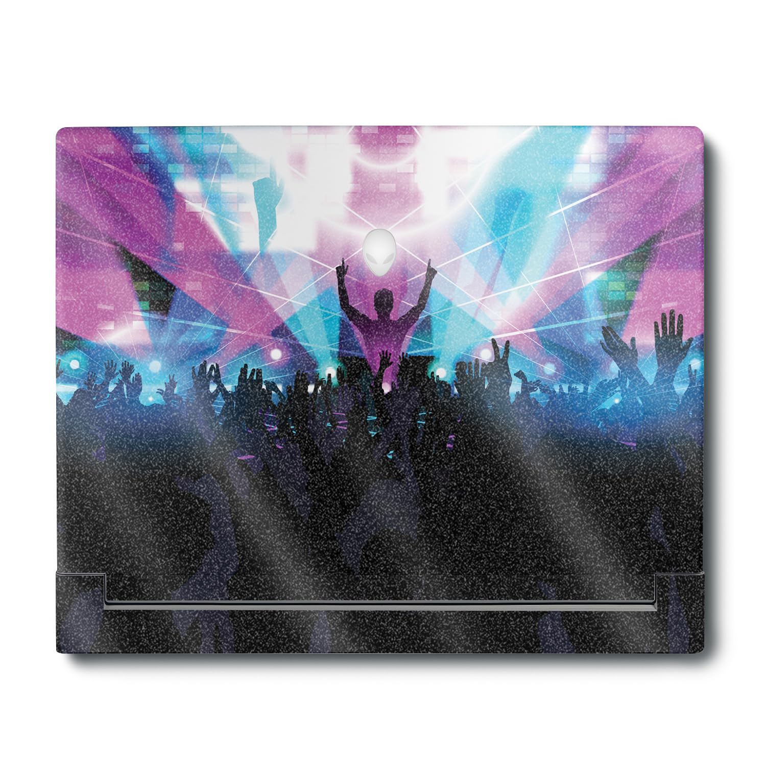 MightySkins Glossy Glitter Skin Compatible with Alienware X16 R1 (2023) Full Wrap Kit - Dj Festival | Protective, Durable High-Gloss Glitter Finish | Easy to Apply &amp; Change Styles | Made in The USA