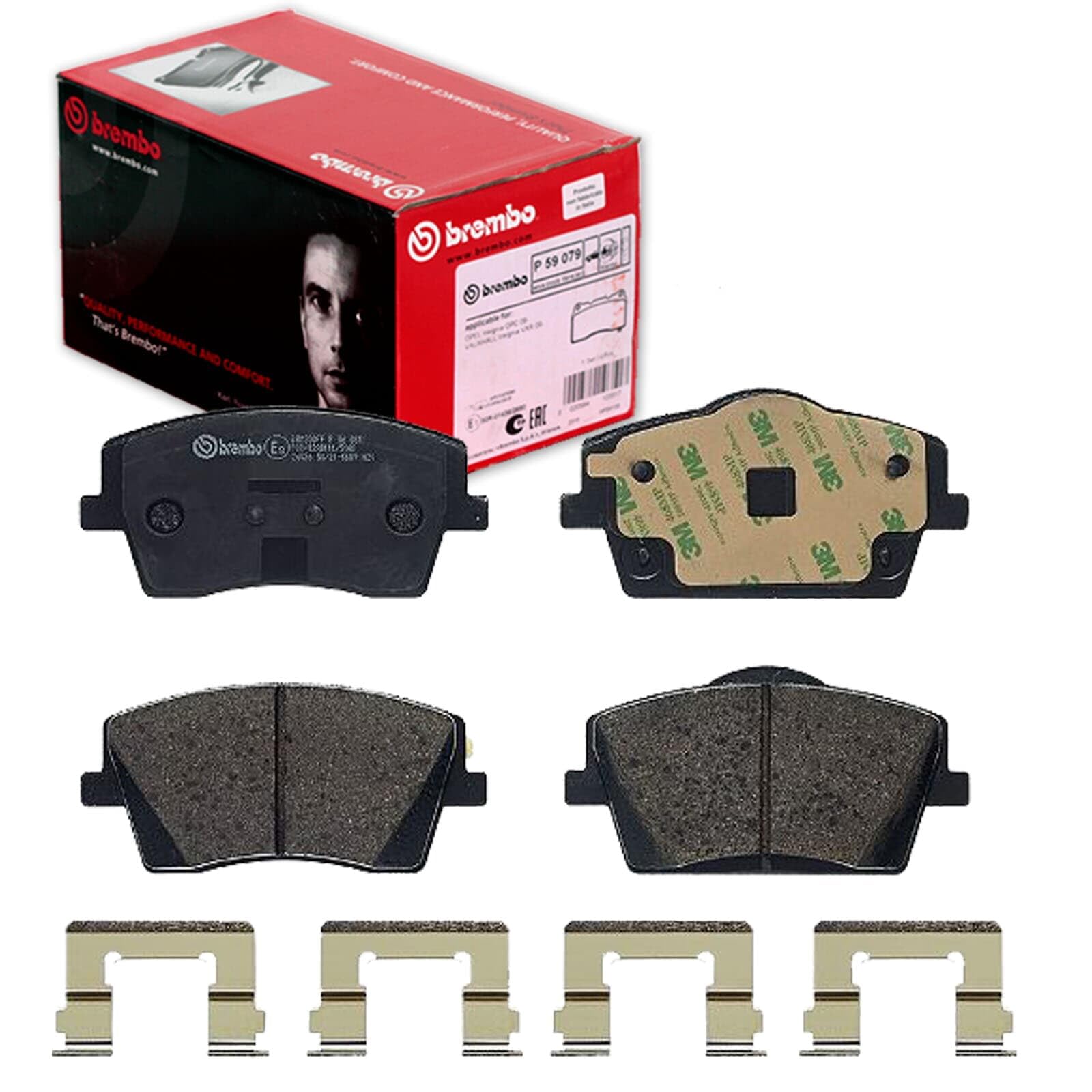 Pastiglie freno Brembo Anteriore P 86 031. Set di 4