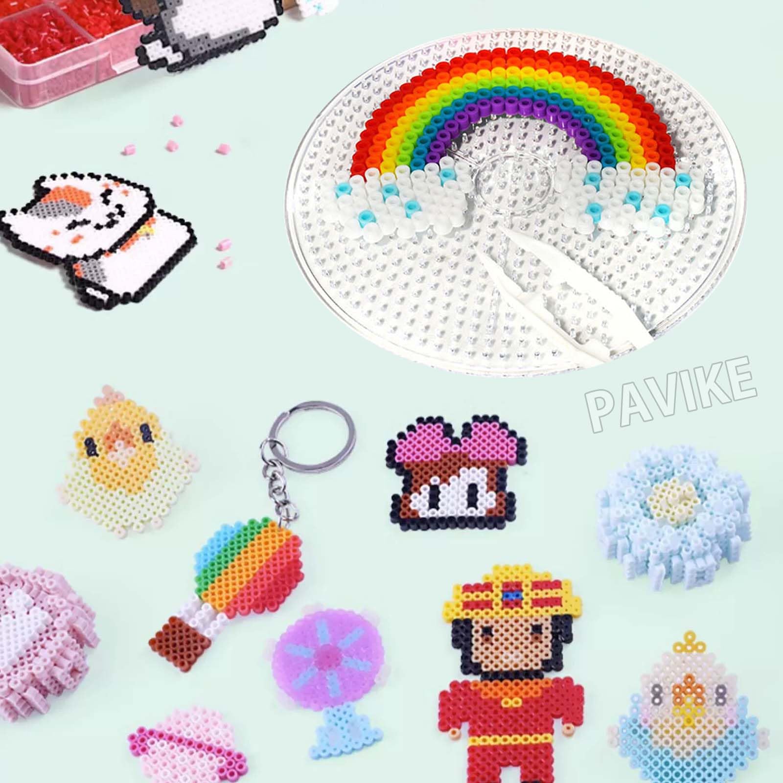 Amazon.co.jp: PAVIKEアイロンビーズプレート【2枚】アクア