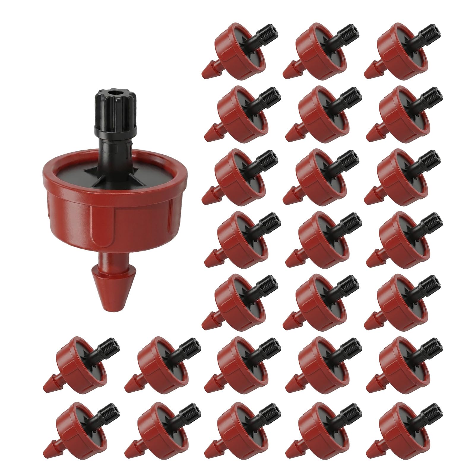 Photo 1 of 1 GPH Pressure Compensating Drippers: 25 Pack Drip Irrigation Spot Drippers Constant Flow Drip Irrigation Emitters Drip Irrigation Parts for Drip Watering System