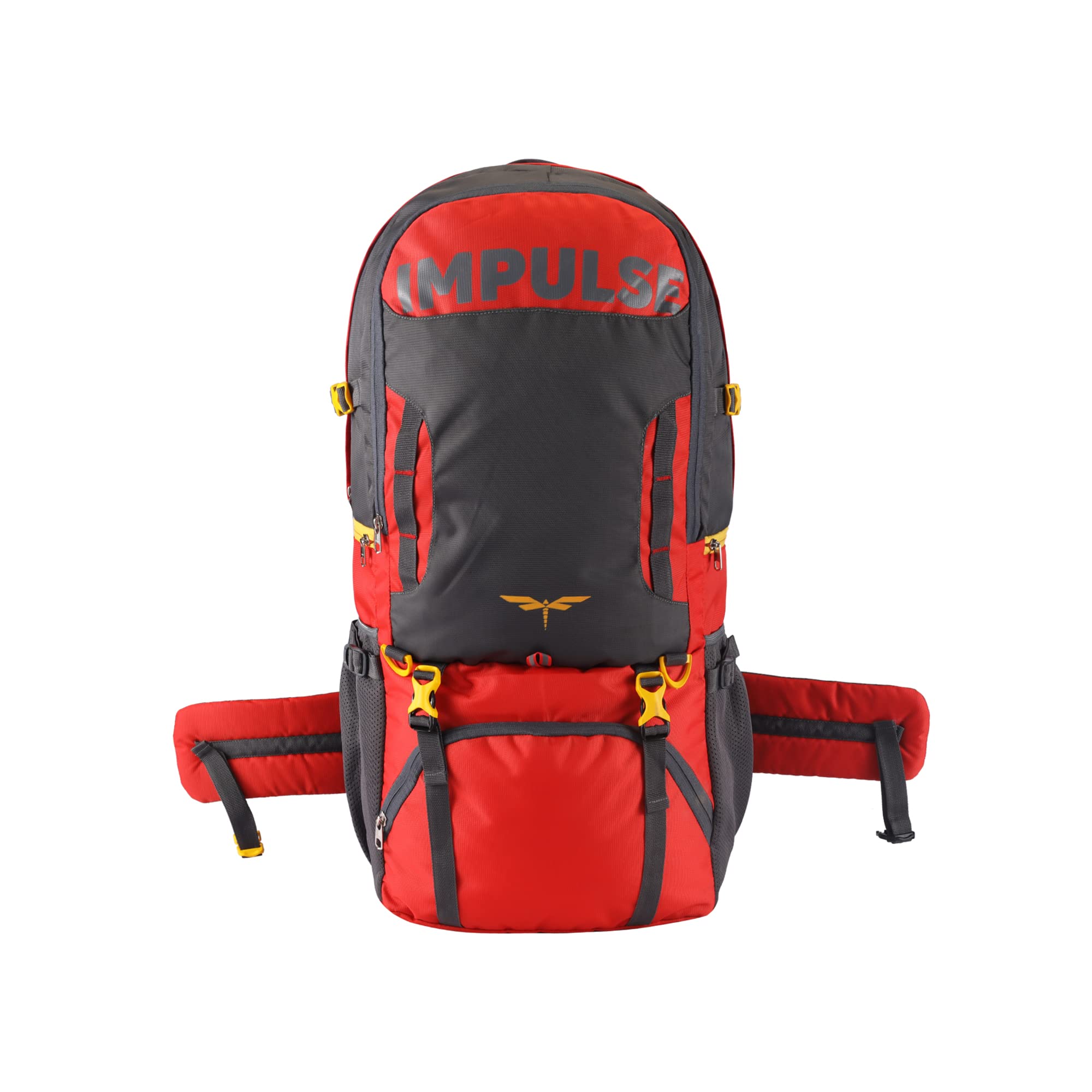 Impulse60 Litres Keep Discovering Light Waterproof Rucksack Trekking Hiking Camping Outdoor Camps Luggage Bags Tour Travel Backpack with Rain Cover