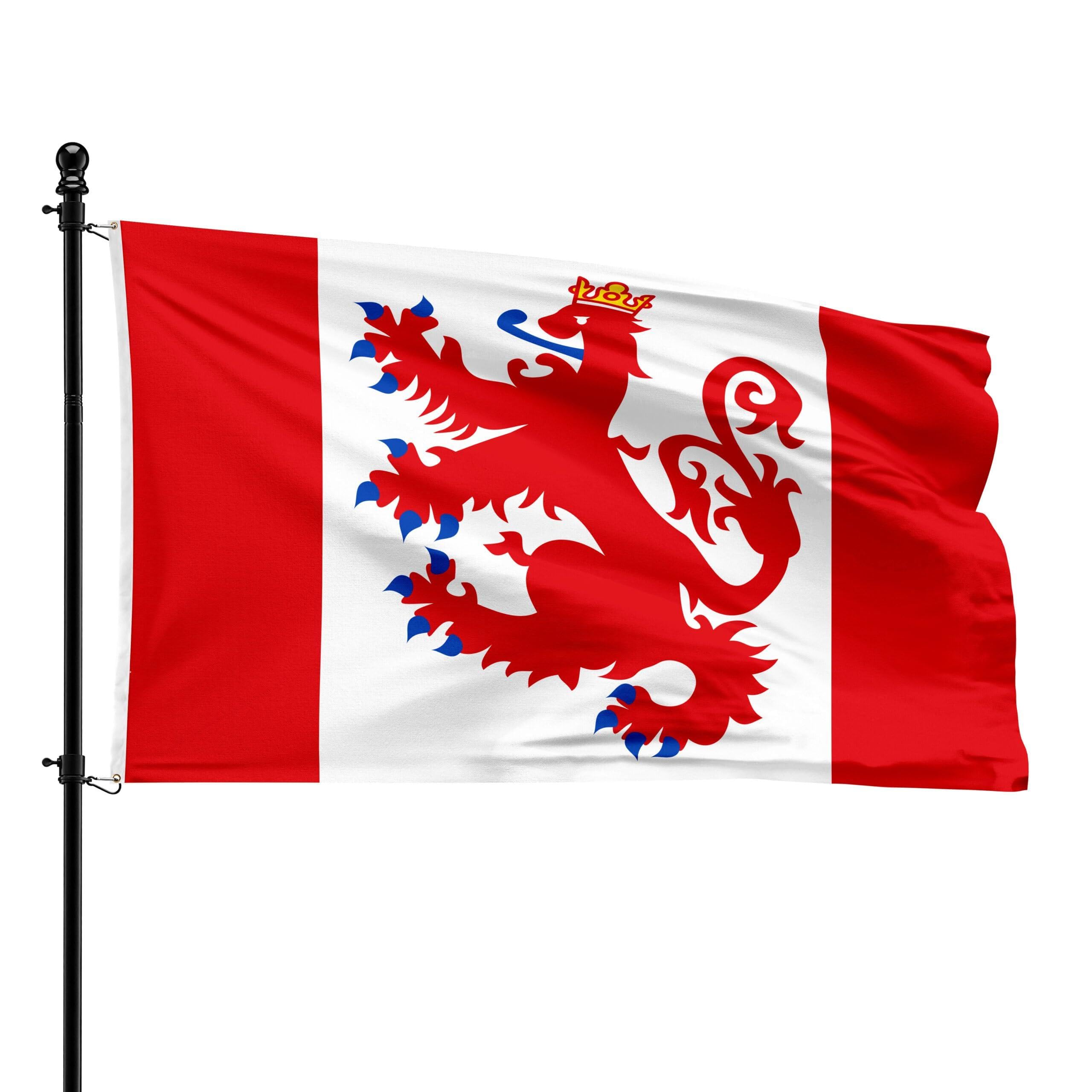 Bandera de Sankt Vith 90 x 150 cm que resiste al sol sin perder los colores originales
