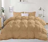 Vista 28 de Juego de ropa de cama plisada de 3 piezas de 100% algodón (edredón + 2 fundas de almohada), tamaño individual