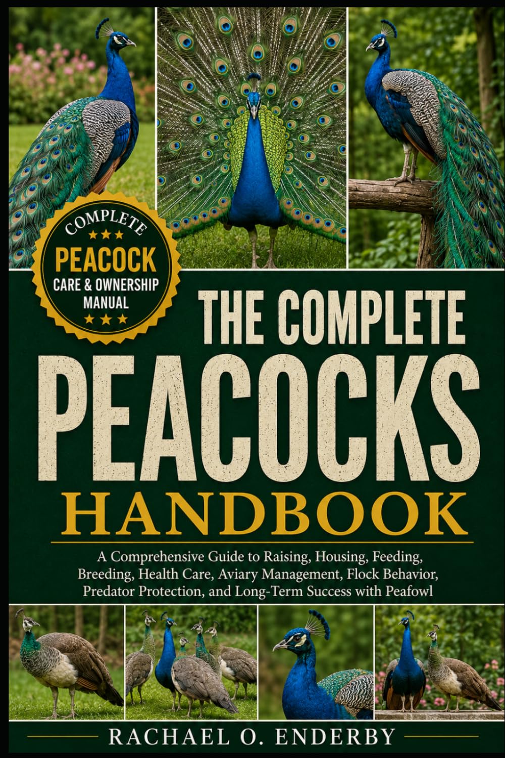 THE COMPLETE PEACOCKS HANDBOOK: A Comprehensive Guide to Raising, Housing, Feeding, Breeding, Health Care, Aviary Management, Flock Behavior, Predator Protection, and Long-Term Success with Peafowl