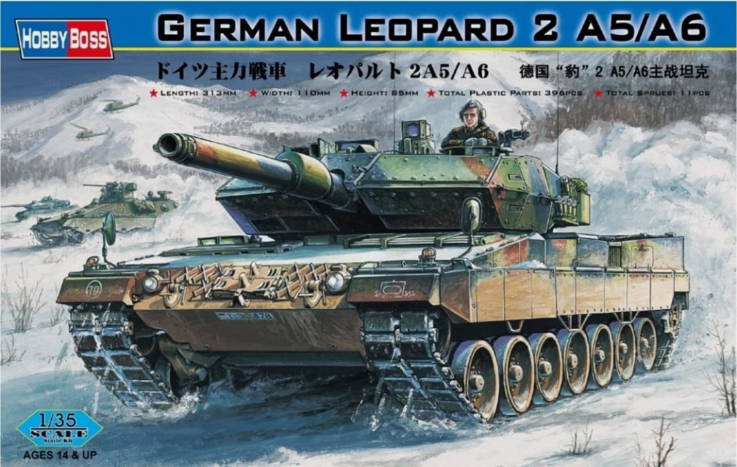 Hobby Boss Leopard 2 A5/A6 Vehicle Model Building Kit (HY82402)
