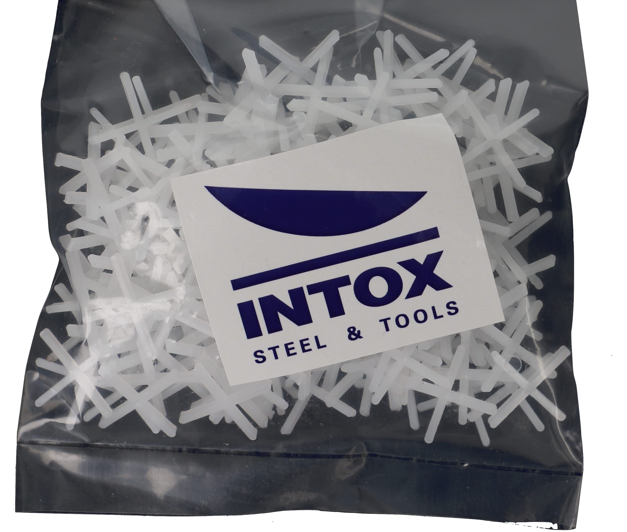 INTOX - Croci per piastrelle, 1,5 mm, 200 pezzi, colore: Bianco
