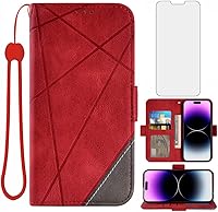 Vista 9 de Asuwish Funda compatible con iPhone 14 Pro Max de 6.7 pulgadas y protector de pantalla de vidrio templado, soporte para ranura para tarjeta
