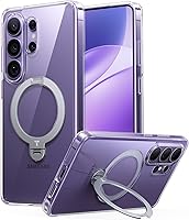 Vista 22 de TORRAS Soporte Magnético Giratorio de 360° para Funda Samsung Galaxy S24 Ultra, Compatible con Magsafe, Resistente a Golpes de Grado Militar Funda