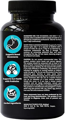 Miniatura 7 de Limpieza de 15 días - Apoyo intestinal y colon - Desintoxicación avanzada de limpieza intestinal para mujeres y hombres con Senna, cascara sagrada y