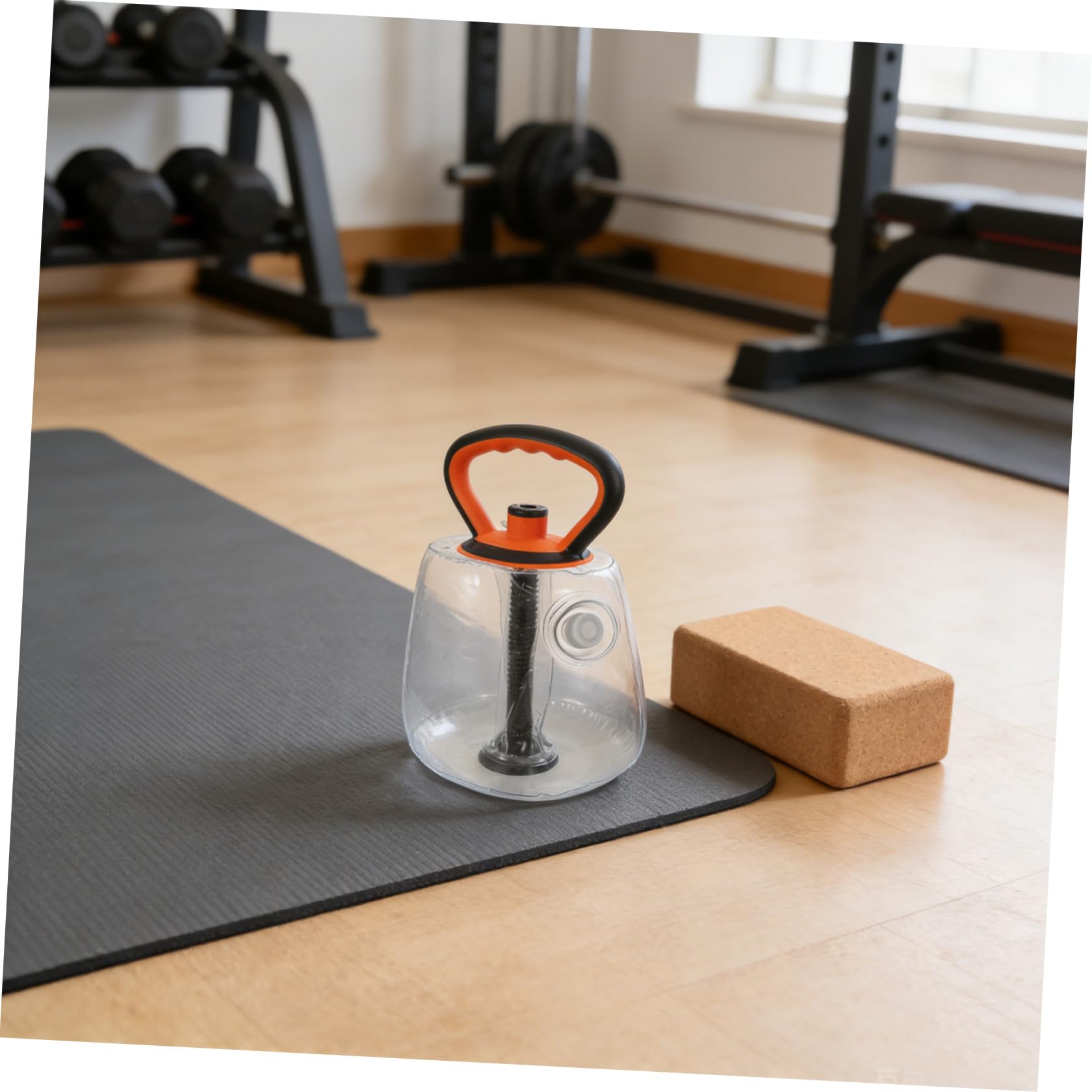 Kettlebell Regolabile Riempito d'Acqua 40 Kg Presa Sicura e Guscio Morbido in PVC, Attrezzatura per Esercizi Gambe e Fianchi, Allenamento Forza per Casa e Palestra