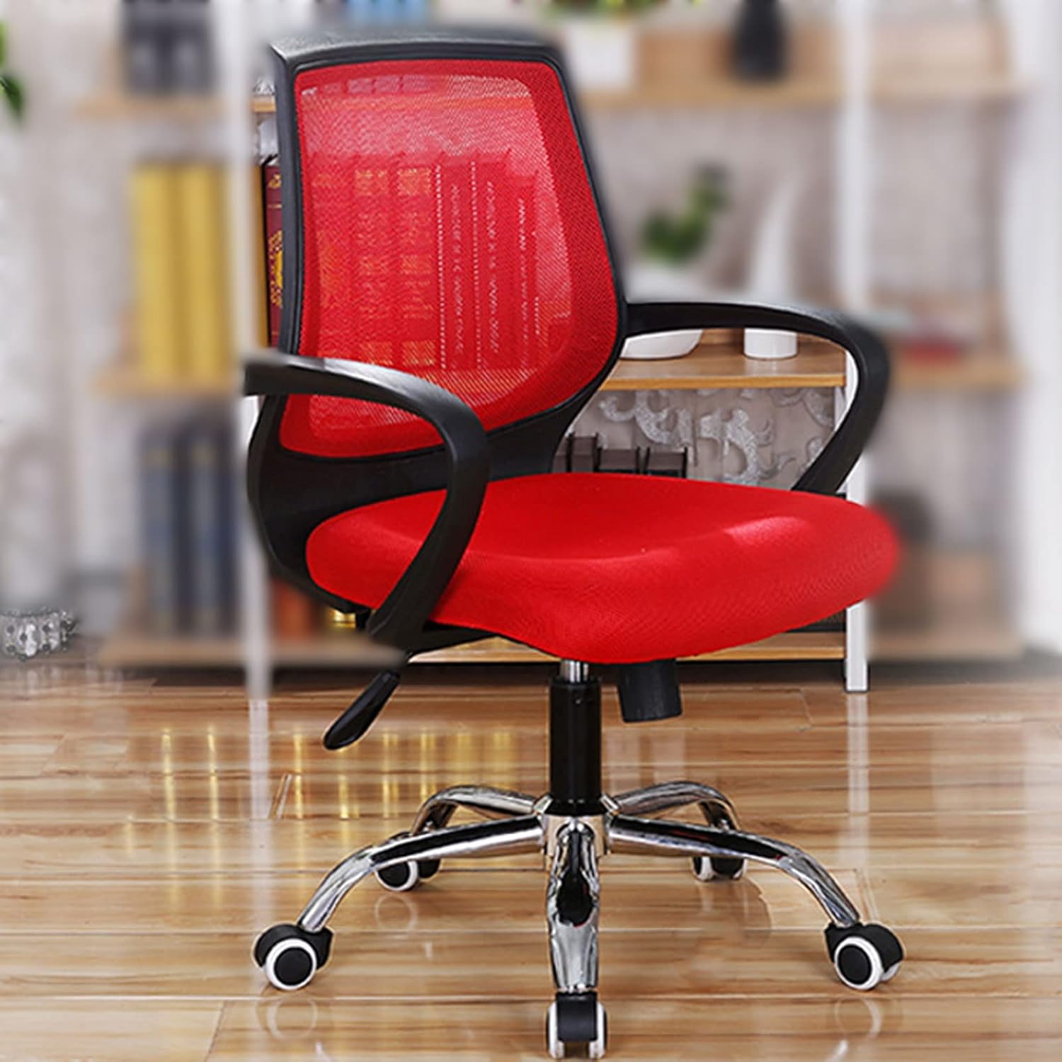 HLWQJJ Ergonomic Computer Chair Mid Back Mesh Office Chair