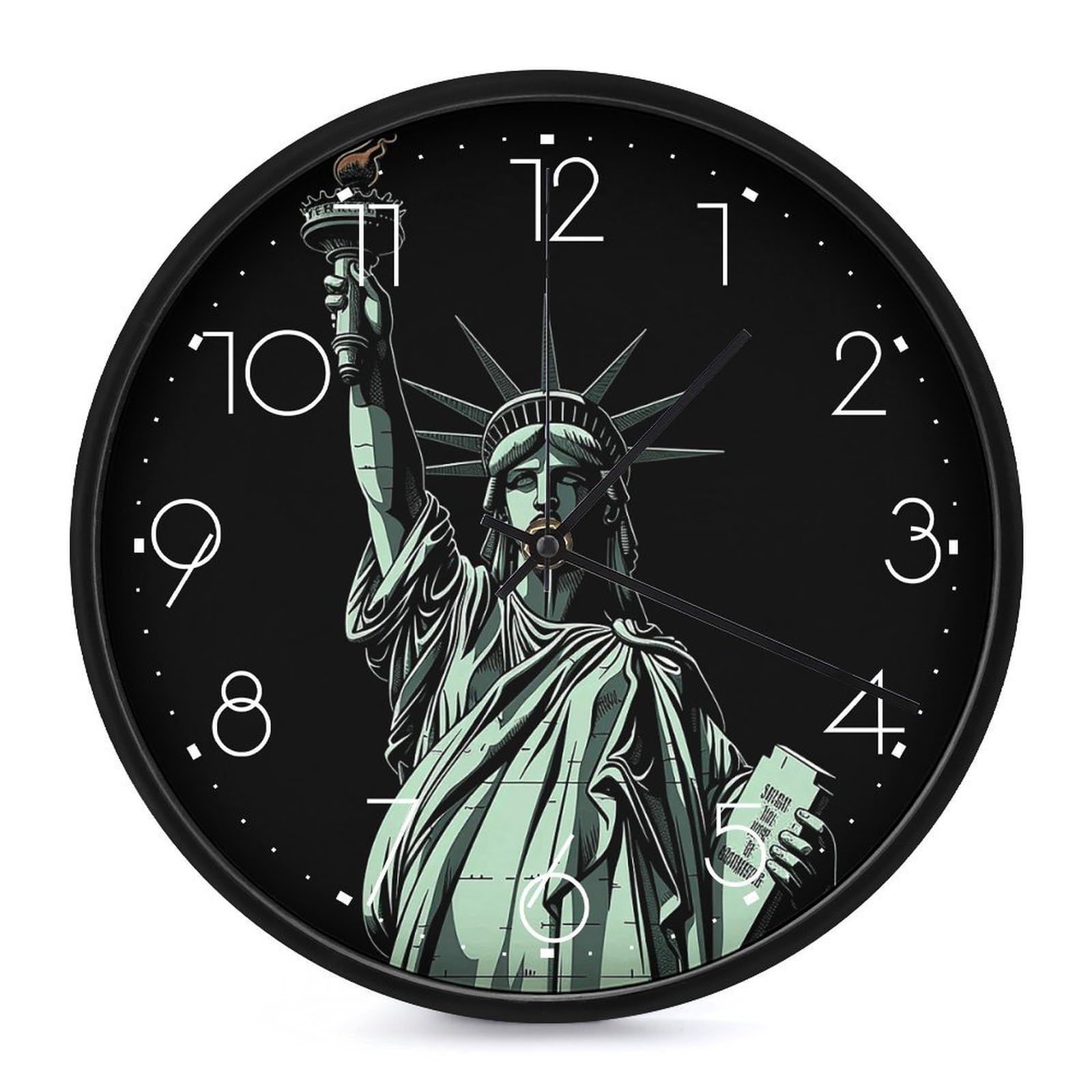 Horloge murale moderne ronde motif New York une œuvre d'art élégante pour vos murs