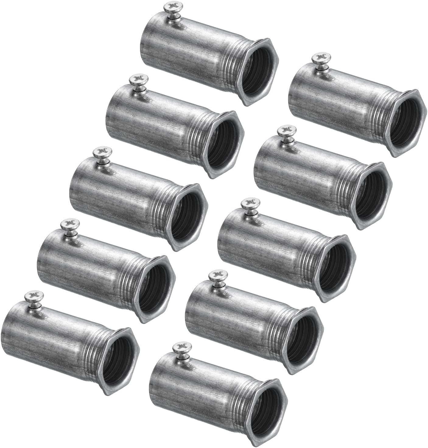 sourcing mapEMT Coupling, 20mm(13/16 inch) EMT Set Screw Coupling Conduit Fittings 48mm Length Electrical Conduit Pipe Connector 0.7mm Wall Thick, 25Pack