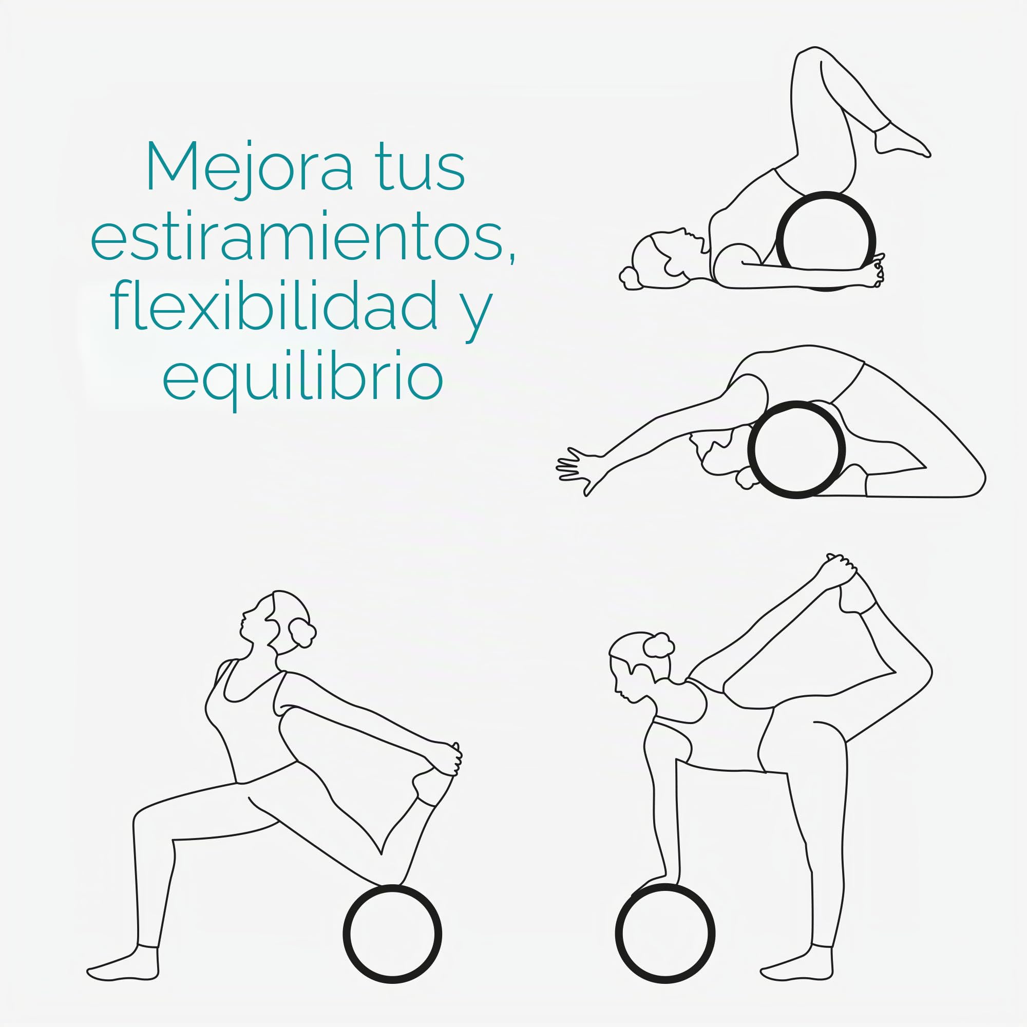 Navaris Rueda de Yoga de Corcho - Aro Antideslizante de Ø 33 CM - Cilindro para Pilates Gimnasia estiramientos Mejorar Equilibrio flexibilidad 150 KG
