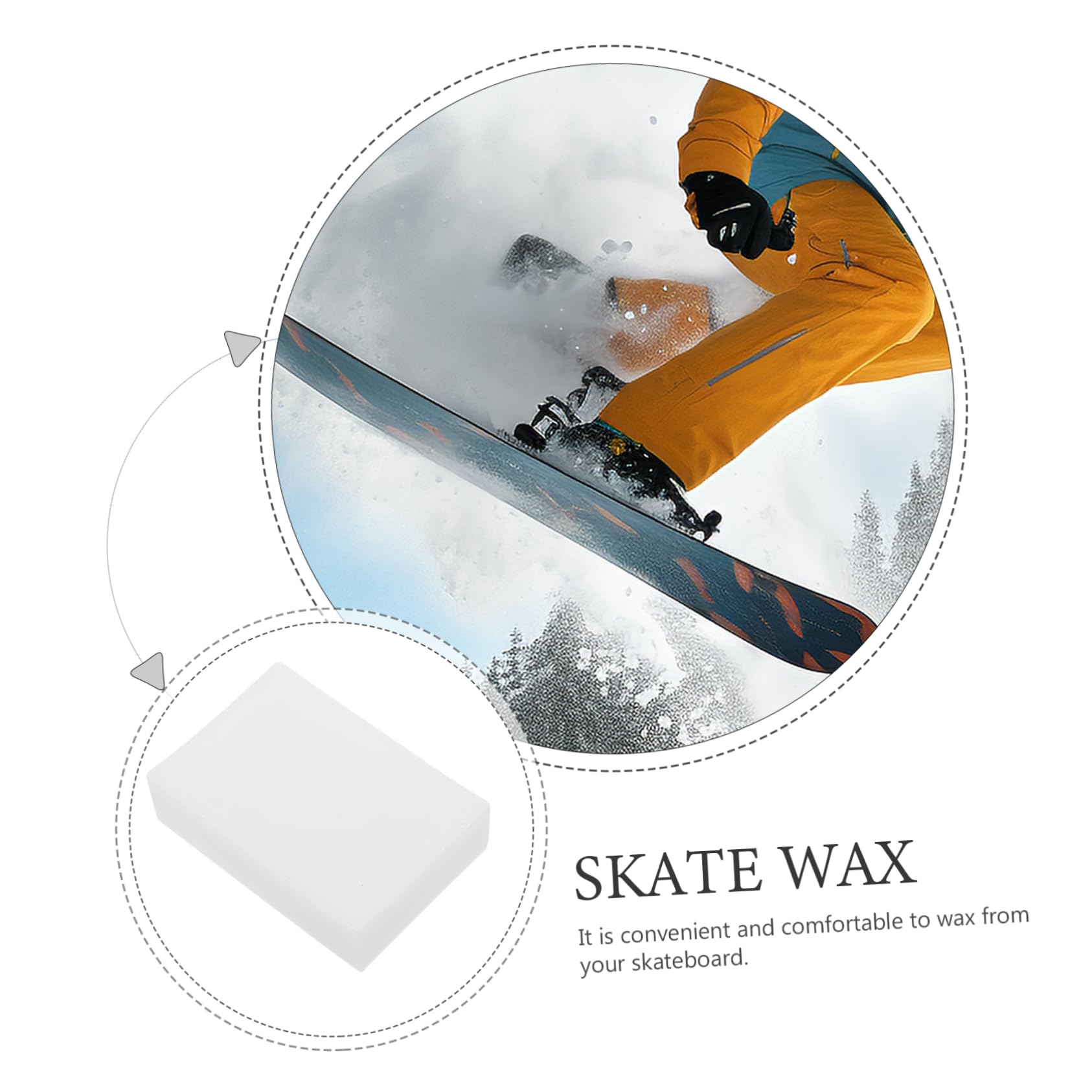 BESPORTBLE de Snowboard fartage de Planche à Neige de Planche à Neige Fart de Ski d'hiver pour Snowboard pour Ski Planche à Roulette Brosse à Fart de Ski la