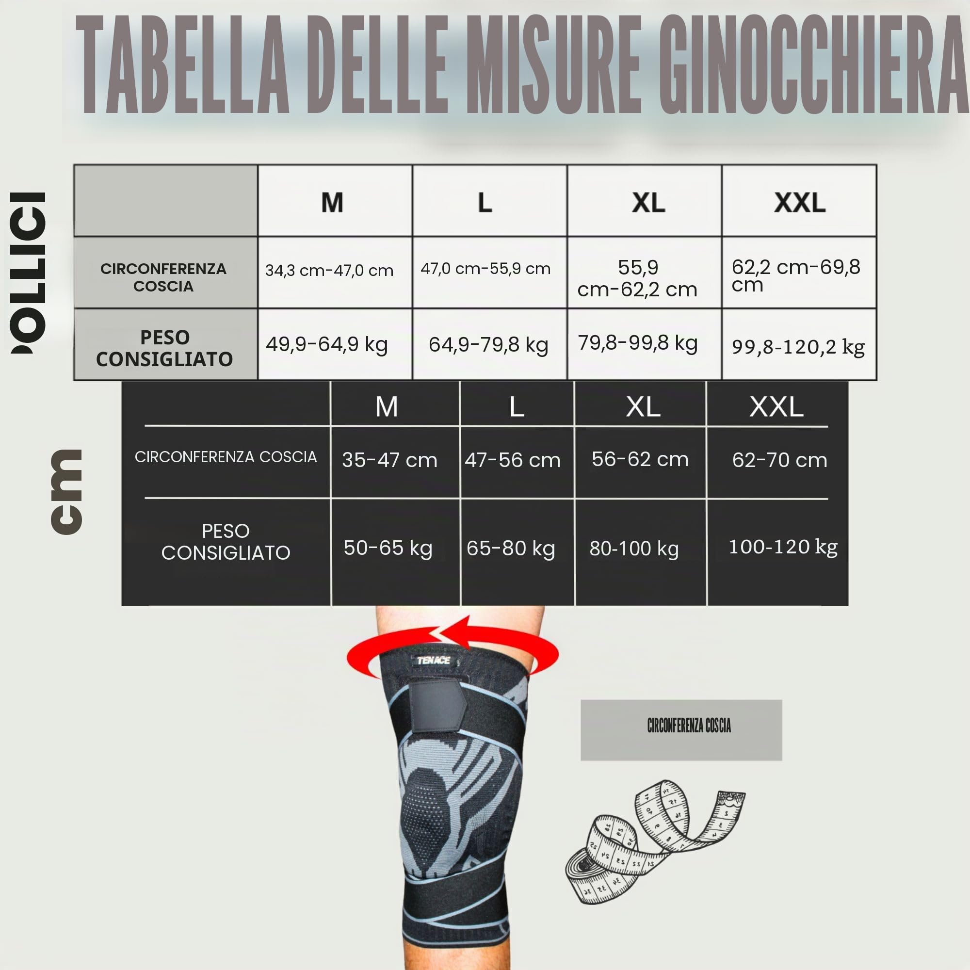 Tenace Ginocchiera Jiu Jitsu, Grappling - Protezione Ginocchio Compressione e Imbottitura per MMA, Muay Thai, Judo - Alta Durata e Prestazioni Unisex (Nero, X-Large)