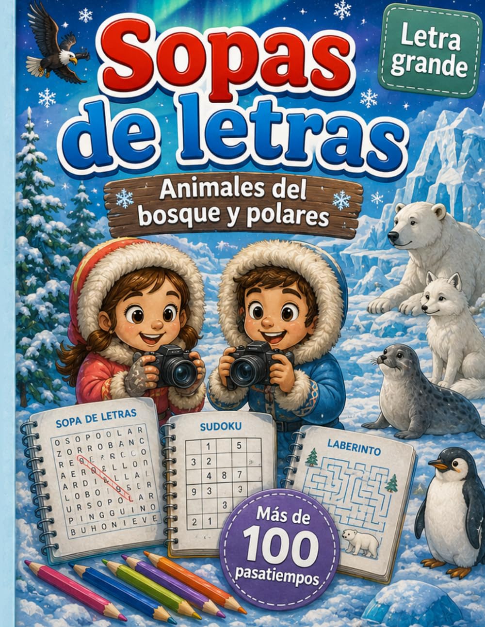Sopa de letras y pasatiempos para aprender sobre animales del bosque y polares: 20 animales | Pasatiempos, Sopas de letras, laberintos y sudokus | ... (sopa de letras de animales. Mundo animal)