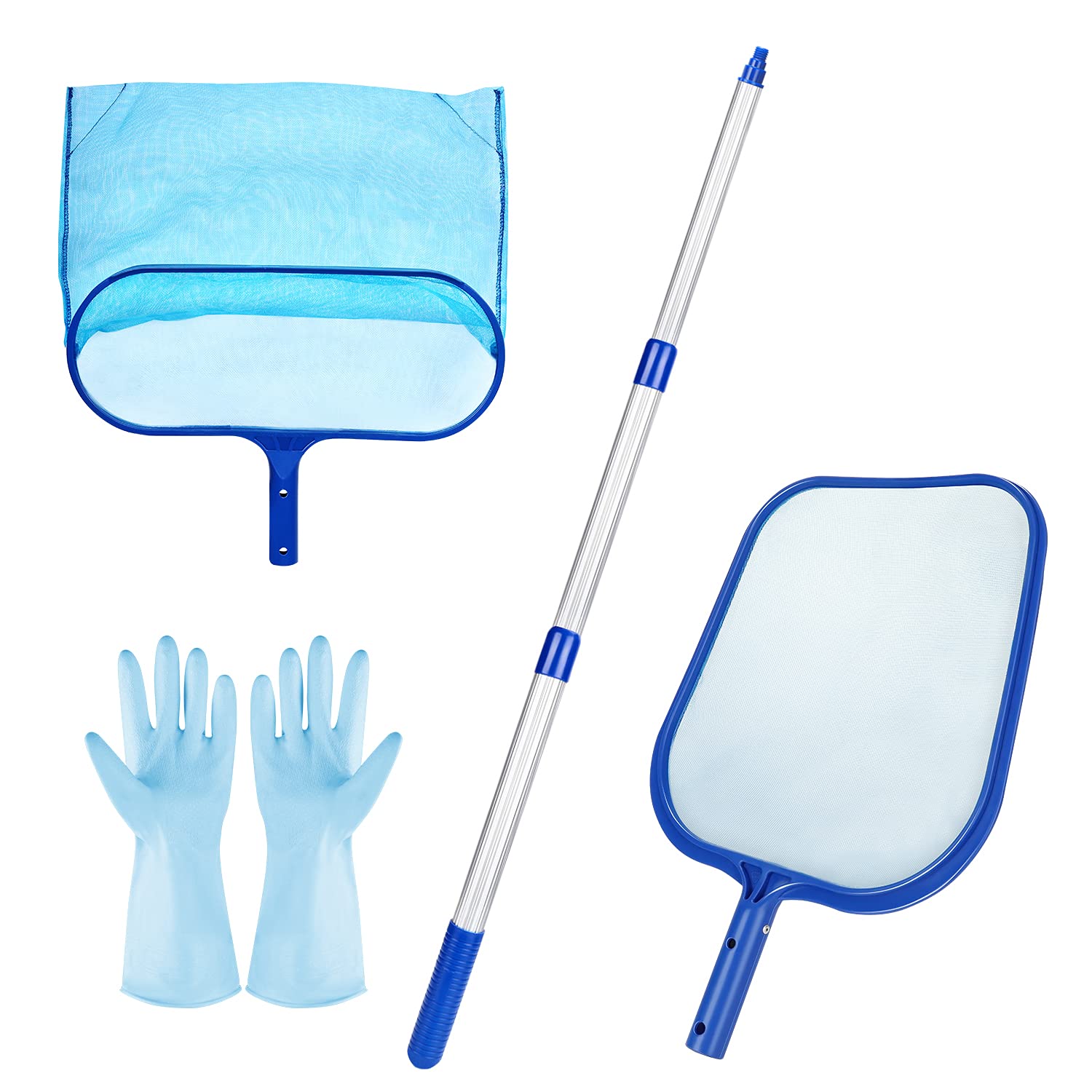 Buy Buluri Pool Skimmer Net & Leaf Skimmer Net with Telescopic Pole and