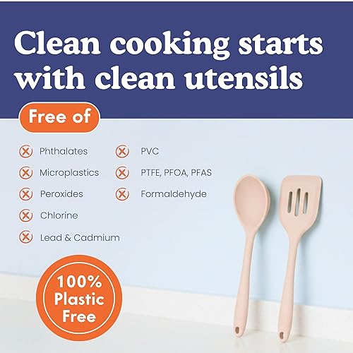 Miniatura 4 de Juego de utensilios de cocina de silicona de platino no tóxico 4 piezas - Ziruma