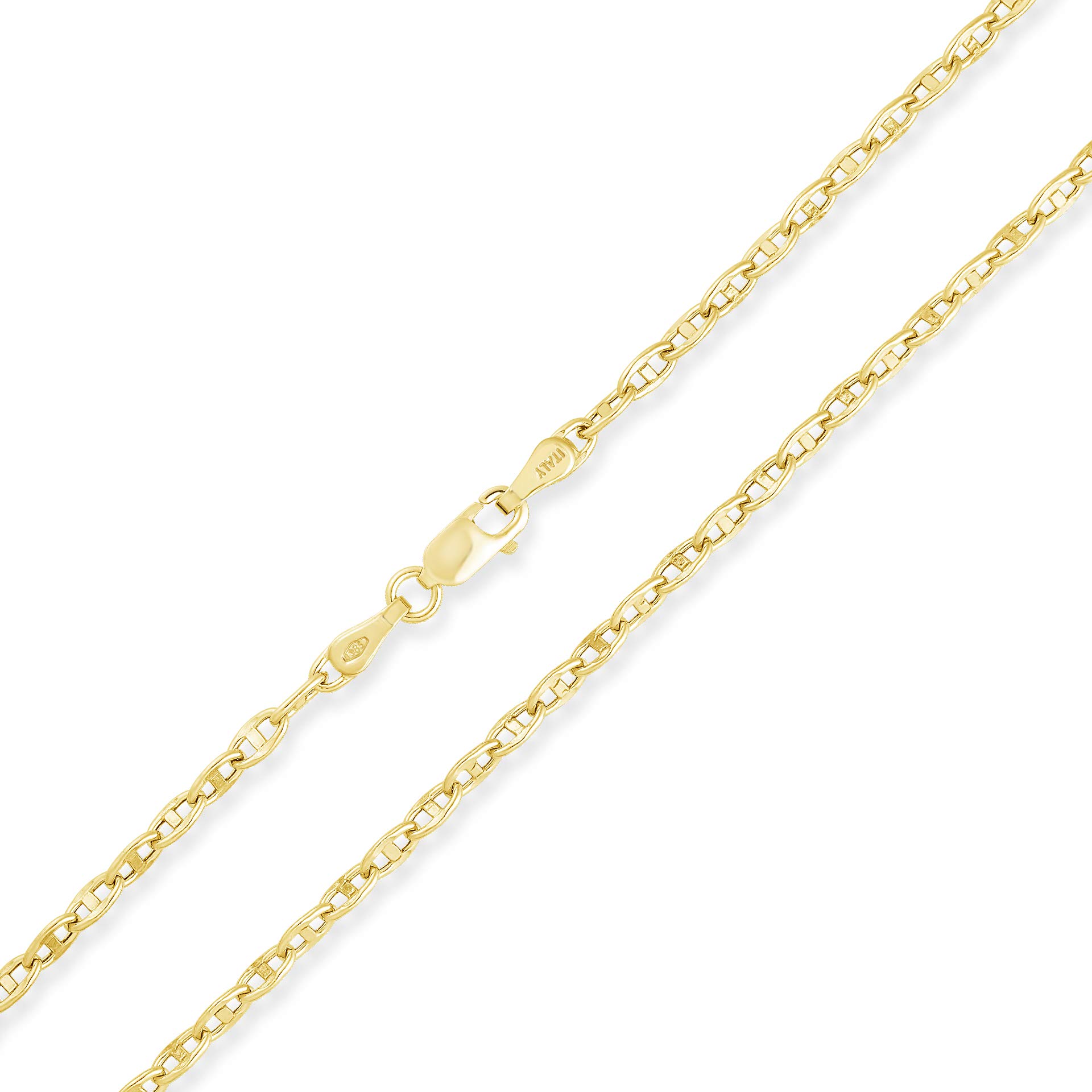 PRINS JEWELSPRINS JEWELS 14 Karat 585 Gold Italienisch Rund Mariner Kette Gelbgold - Breite 2.50 mm