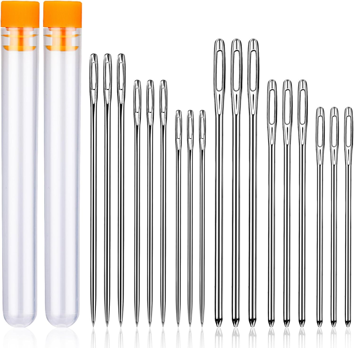 18 PCS Blunt Sewing Needles and Sharp Needles, Large Egypt