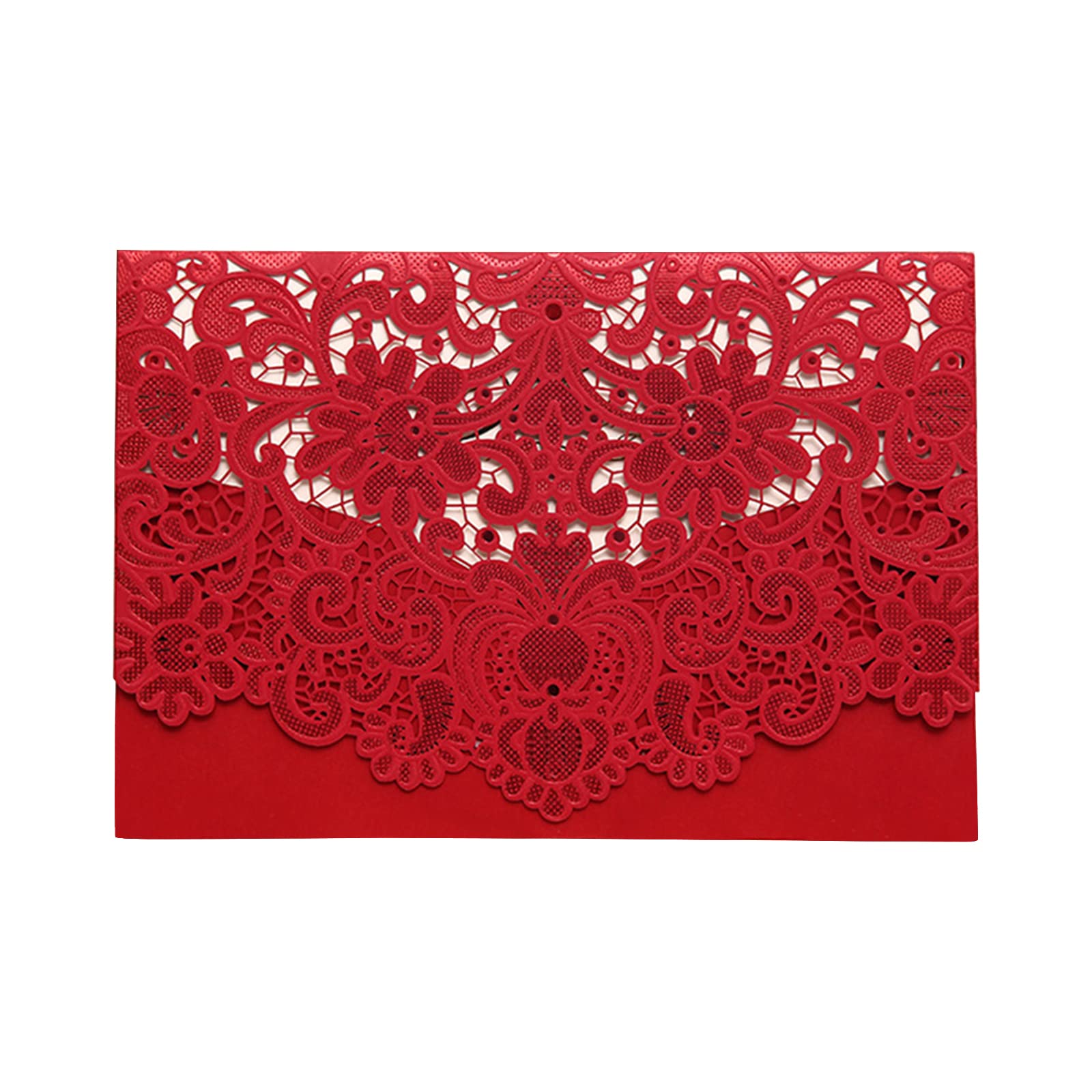 25 invitaciones de boda huecas blancas para boda, despedida de soltera, compromiso, invitación dulce de 16 cumpleaños (25PCS)