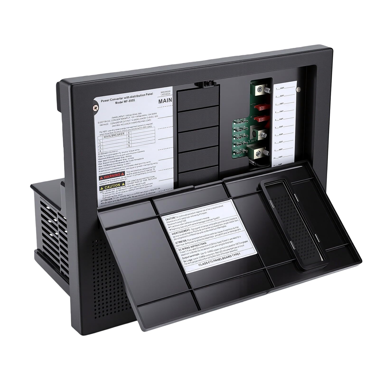 Tbest Convertisseur Chargeur pour Camping Car, Chargeur Intelligent 3