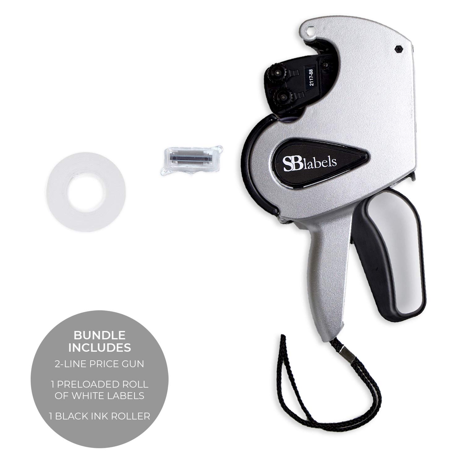 SBLabeler 2-Line Pricing Gun Kit - 8-Digit Labeler, Includes Labels, Ink, Peeler, For Retail & Garage Sales - View #8