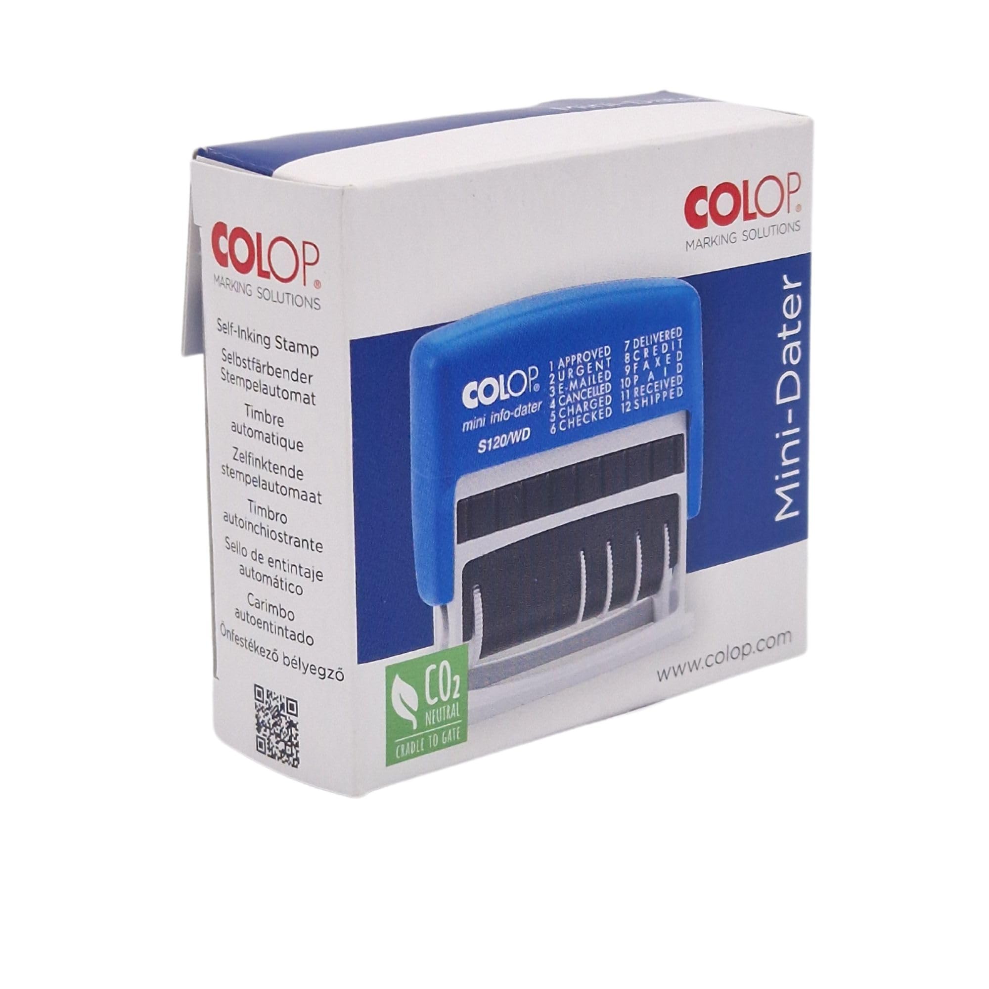 COLOP Timbro numerico S120/13 con 13 cifre, colore nero, piccolo