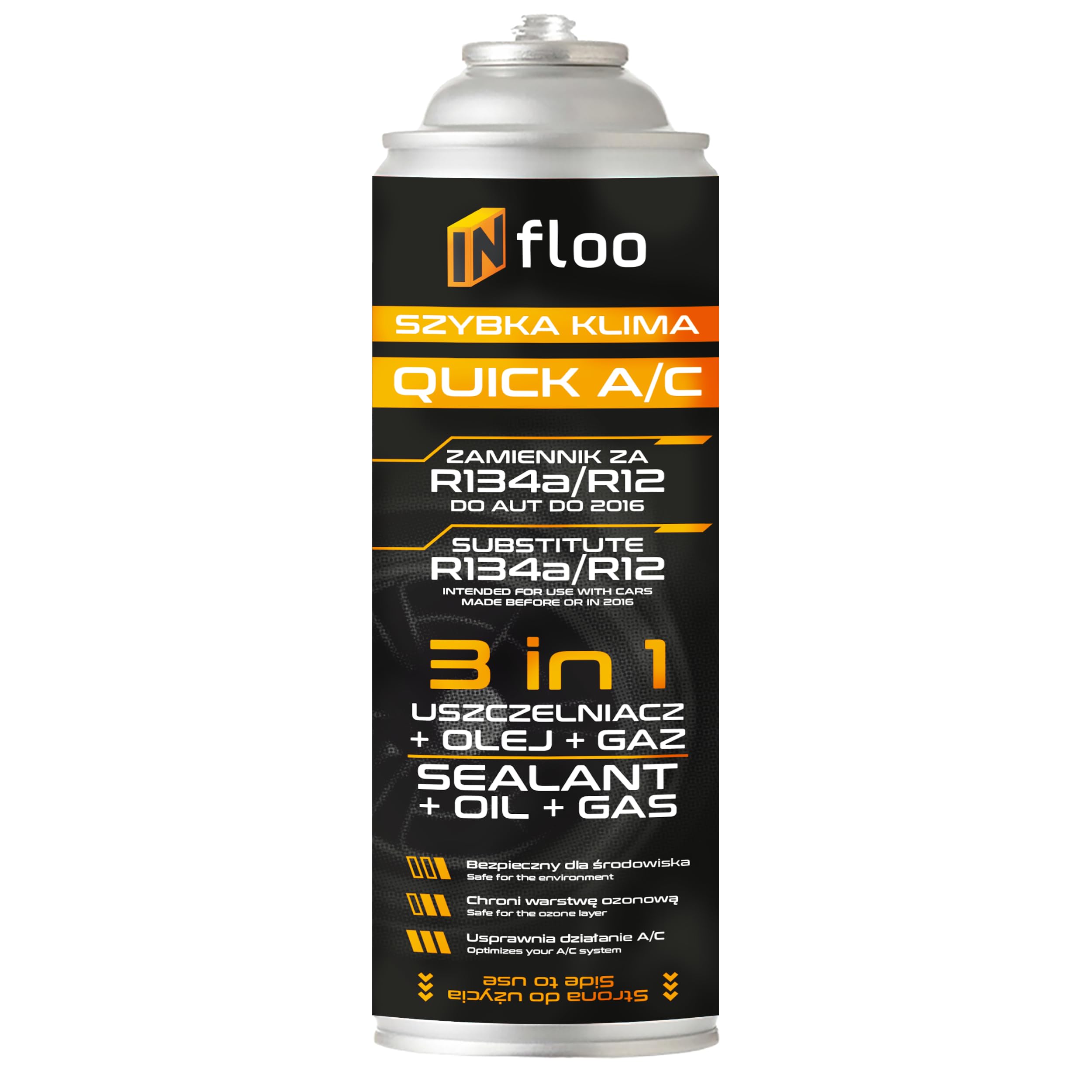 Quick A/C R134a 3-in-1 Kältemittel Öl Dichtmittel Füllschlauch Manometer Handschuhe Ersatz für R134a
