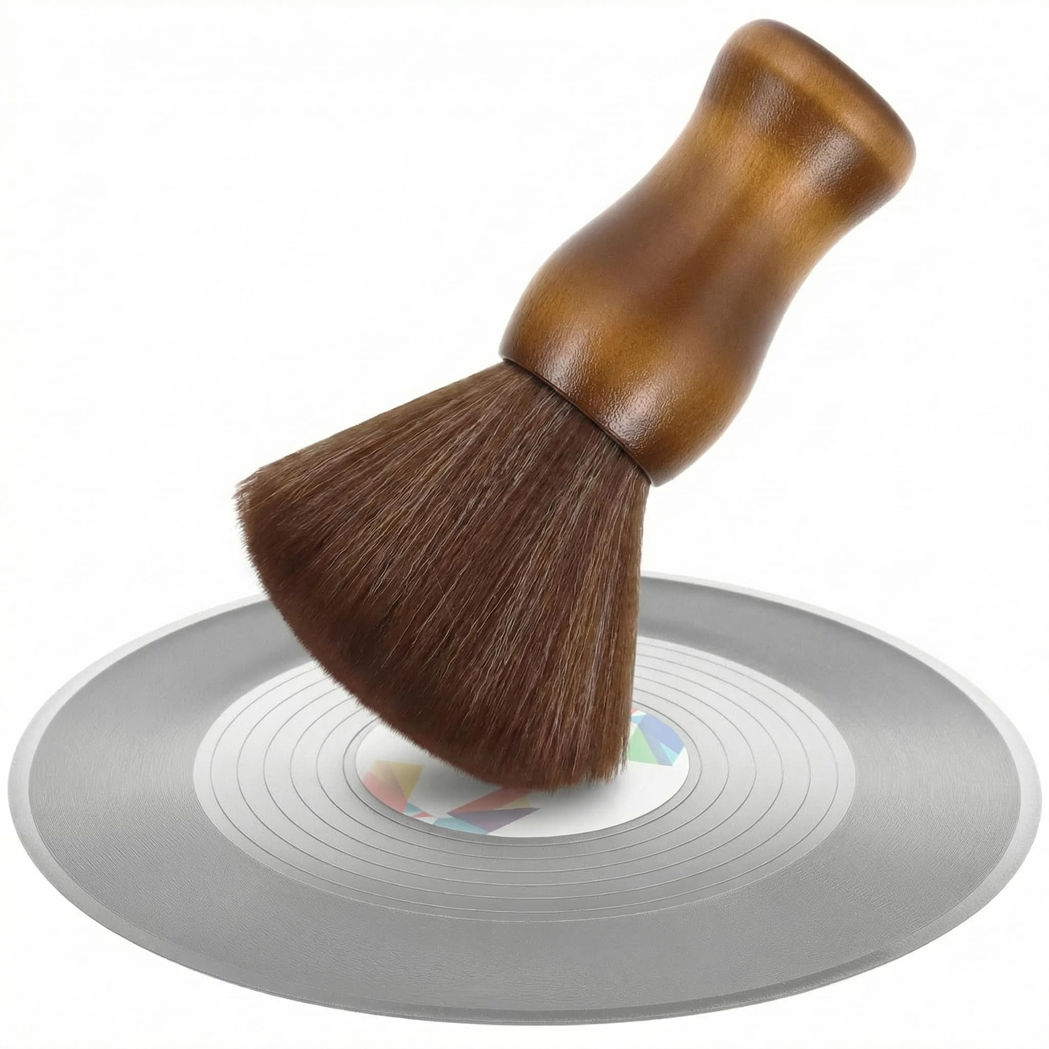 Qwork Qwork® Vinyl Record Cleaning Brush - Anti-Static Vinyl Brush With Nanofiber Bristles For Vinyl, Electronics & More