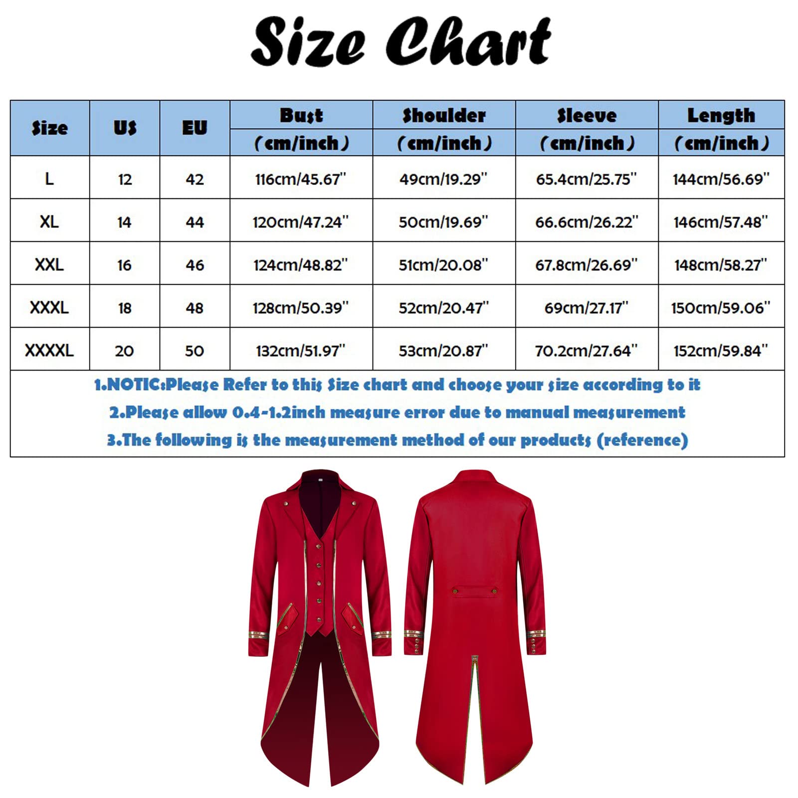 Veste Queue De Pie Homme Steampunk - Hommes Médiéval Renaissance Rétro Uniforme Halloween Marque Classique Pas Cher Cosplay Punk Veste Carnaval Cosplay Costume Smoking Veste Pas Cher