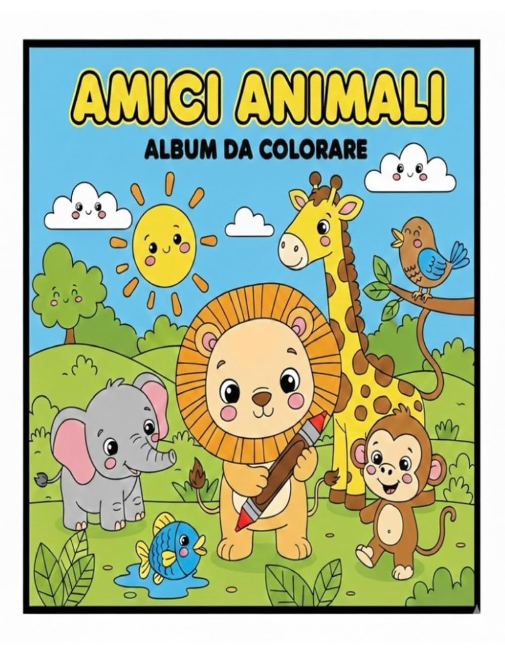 Album da colorare amici animali