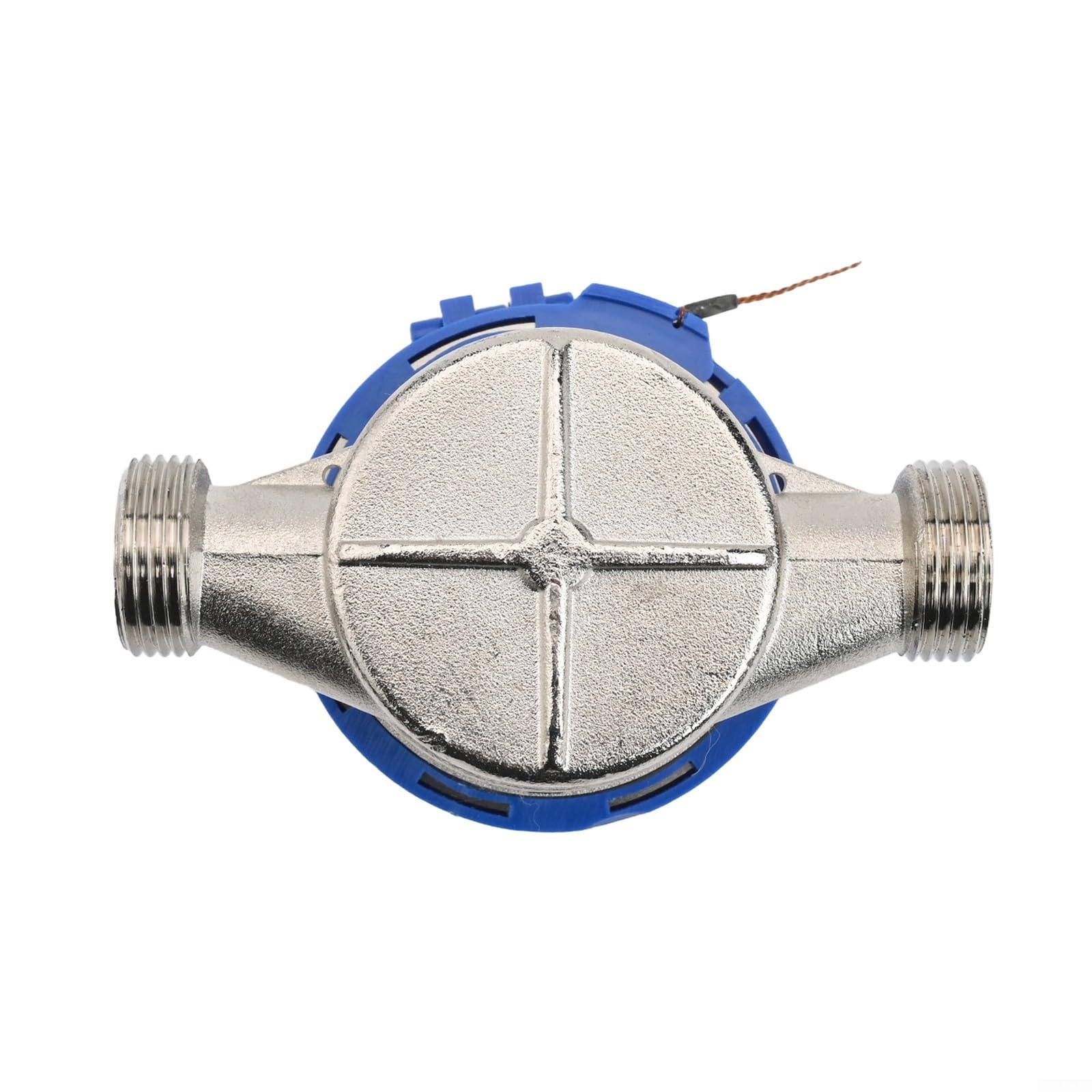 Single Flow Dry Kaltwasserzähler 1/2 Zoll, Vollkupferkörper mit Magnetantrieb, 99999.999 Ablesung, vertikale oder horizontale Installation für Gartenhaus,