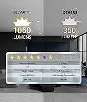 Vista 6 de NUWATT Paquete de 12 luces LED empotrables de bronce ultrafinas de 6 pulgadas, 5CCT 2700K/3000K/3500K/4000K/5000K seleccionable, alto brillo 1050