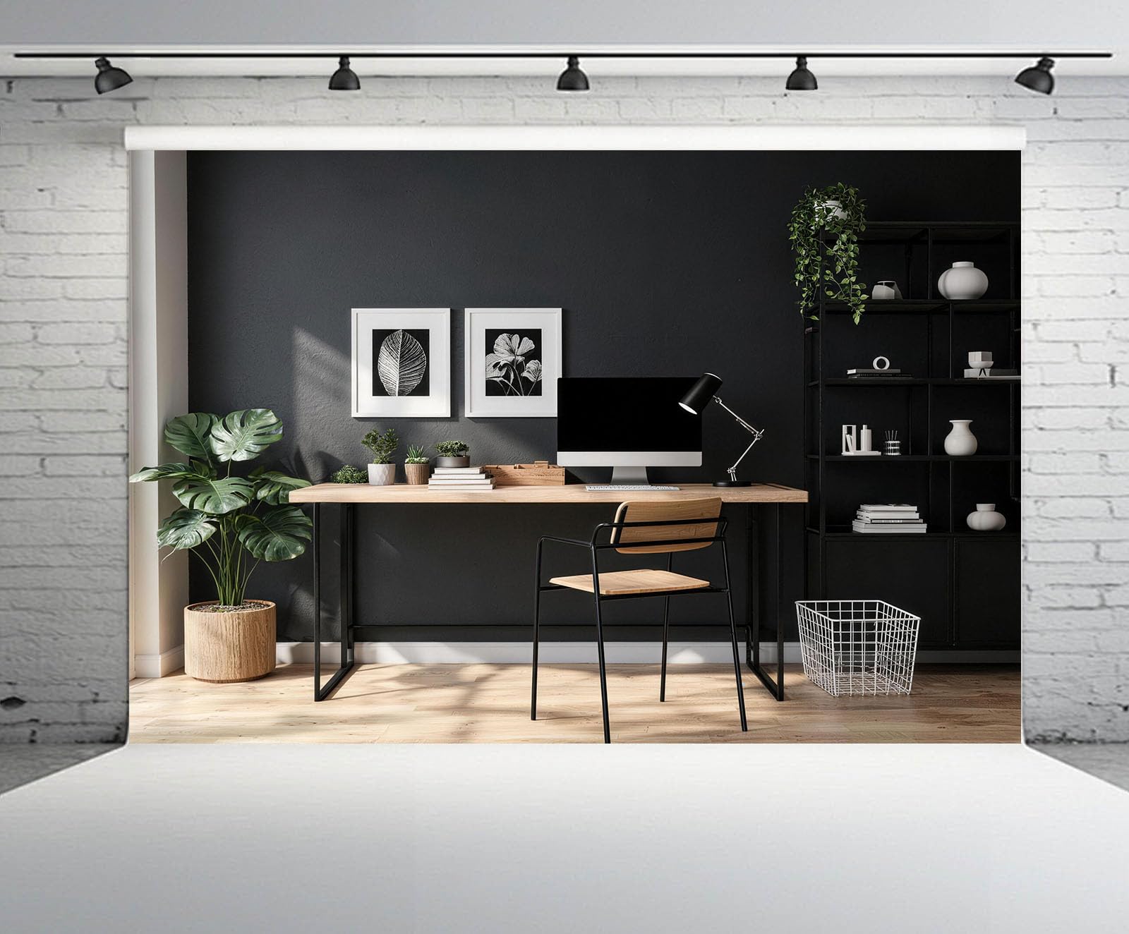 Amazon.com : CHNYWORK 15ftx10ft Home Office Backdrop for