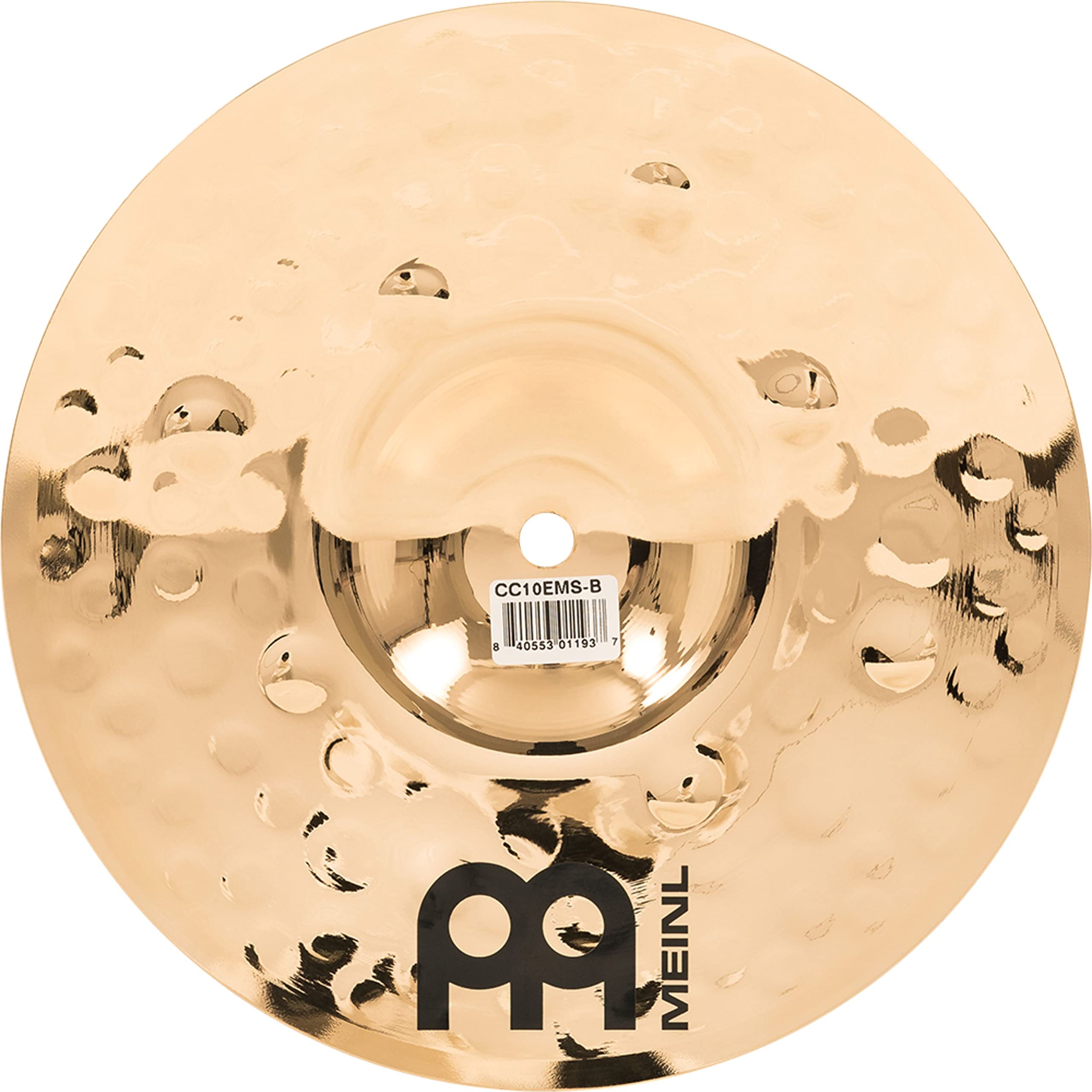 Meinl Cymbals Classics Custom Extreme Metal Piatto Splash 10 pollici (25,40cm) per Batteria - Bronzo B12, Finitura Brillante, Prodotto in Germania (CC10EMS-B)