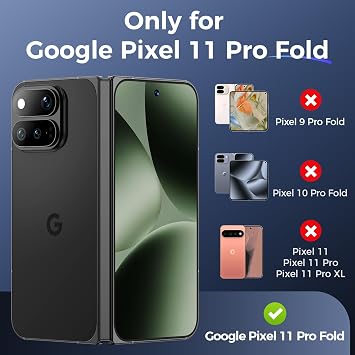 Ruky 磁気ケース Google Pixel 11 Pro Fold対応 カーボンファイバー製