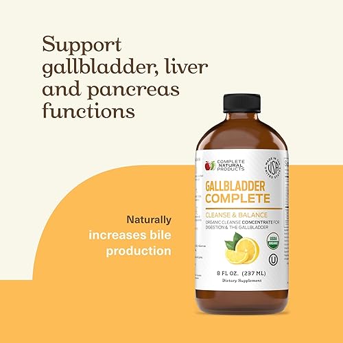 Miniatura 7 de Complete Natural Products Liver Complete 8oz, paquete completo de limpieza y equilibrio de la vesícula biliar de 8 onzas