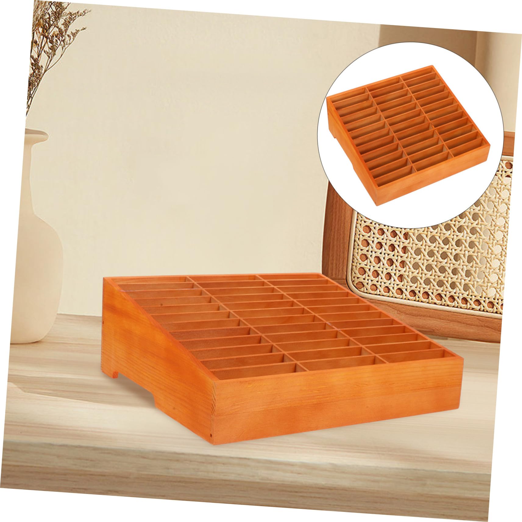Happyyami Organizador de Teléfonos Móviles de Madera para Escritorio y Aula Soporte de Gestión de Móviles con Múltiples Compartimentos para Oficinas y Reuniones Duradero