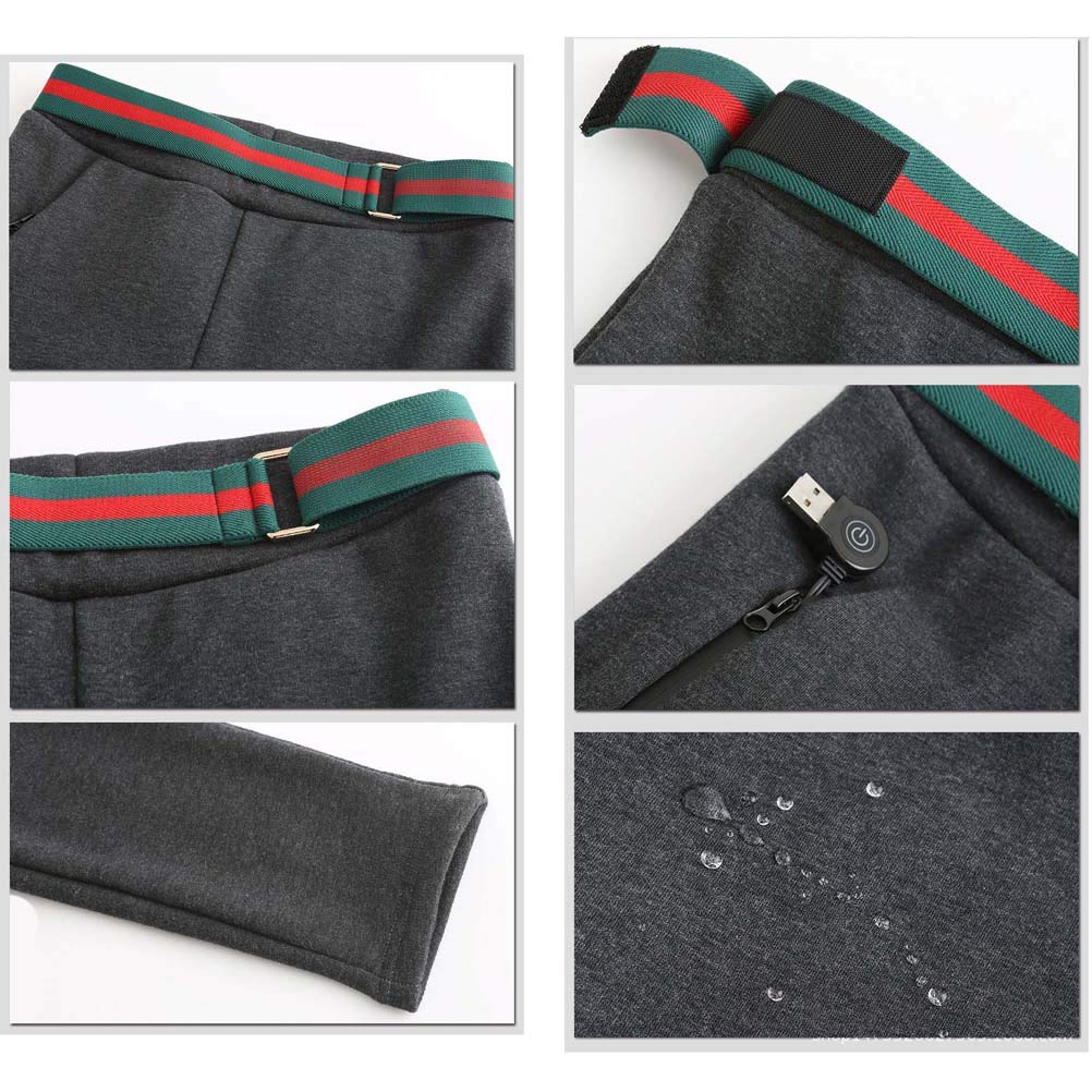 LANGWEI Donne Riscaldati Pantaloni, USB Ricaricabile Compressione Leggings Elastico Casuale Caldo Strato Base Athletic Elettrici Termici Pantaloni Yoga Pantaloni Riscaldamento