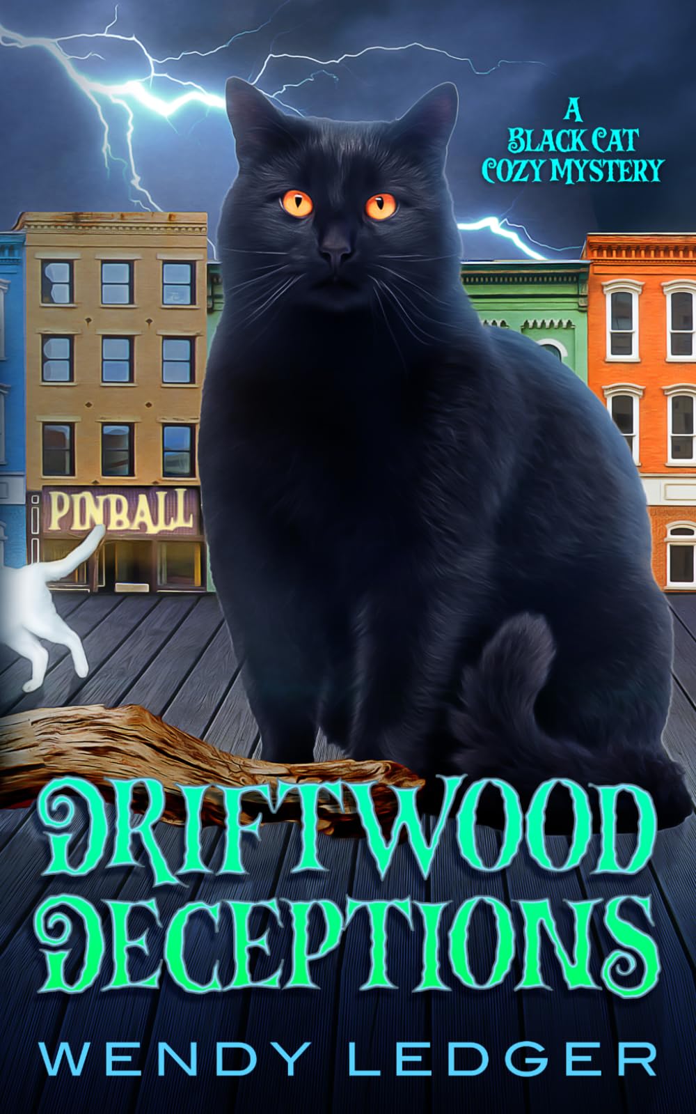 Driftwood Deceptions: A Black Cat Cozy Mystery (The Maggie and Pepper Mysteries)