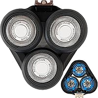 Vista 4 de SH50 Replacement Shaving Head Compatible with Philips Series 5000 Razor Head, Only Fits for Round Shell Half Cutter-Head Models S5370/84, S5370/81