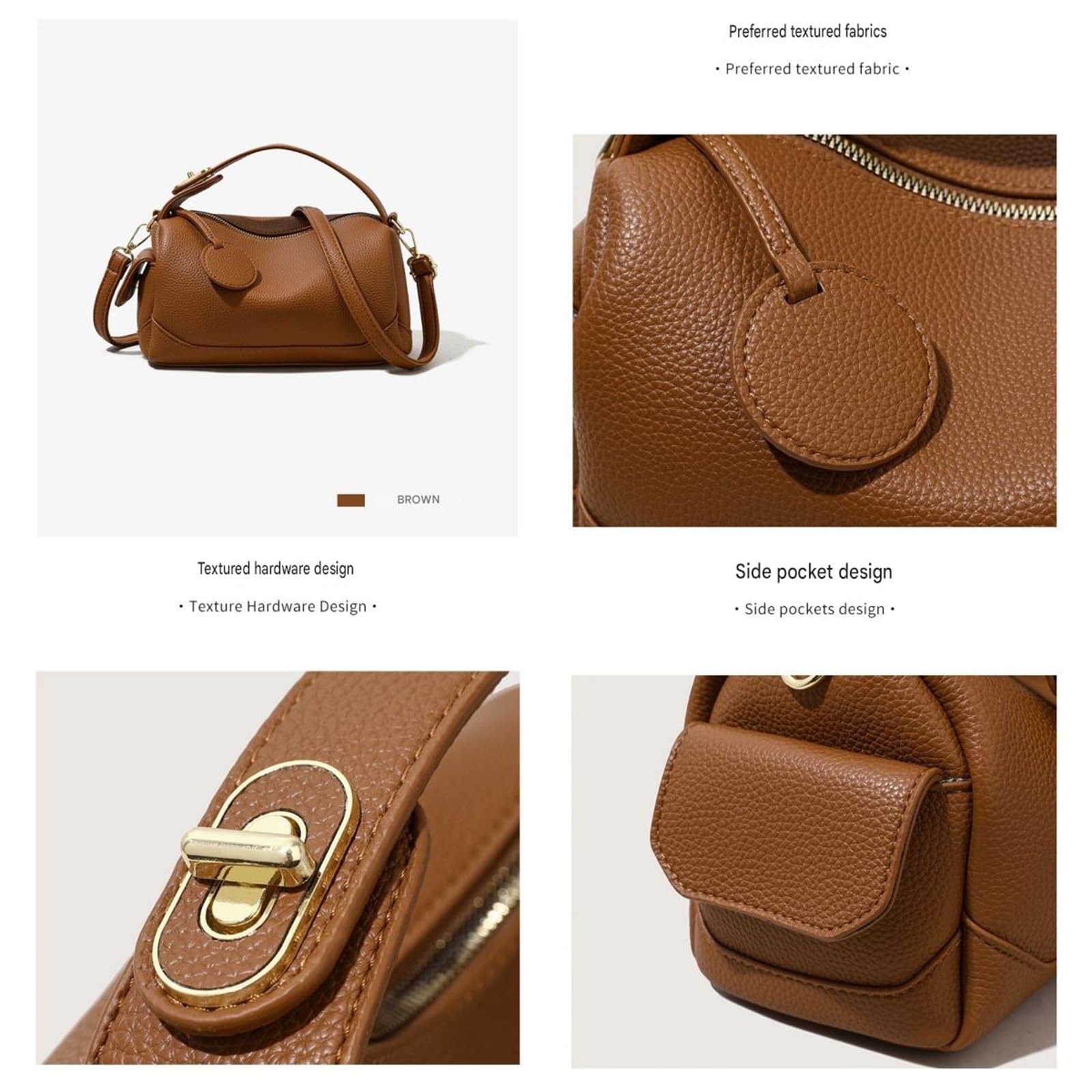 Umhängetasche Mit Großem Fassungsvermögen Für Pendler, Damen, Handtasche Umhängetasche-schwarz