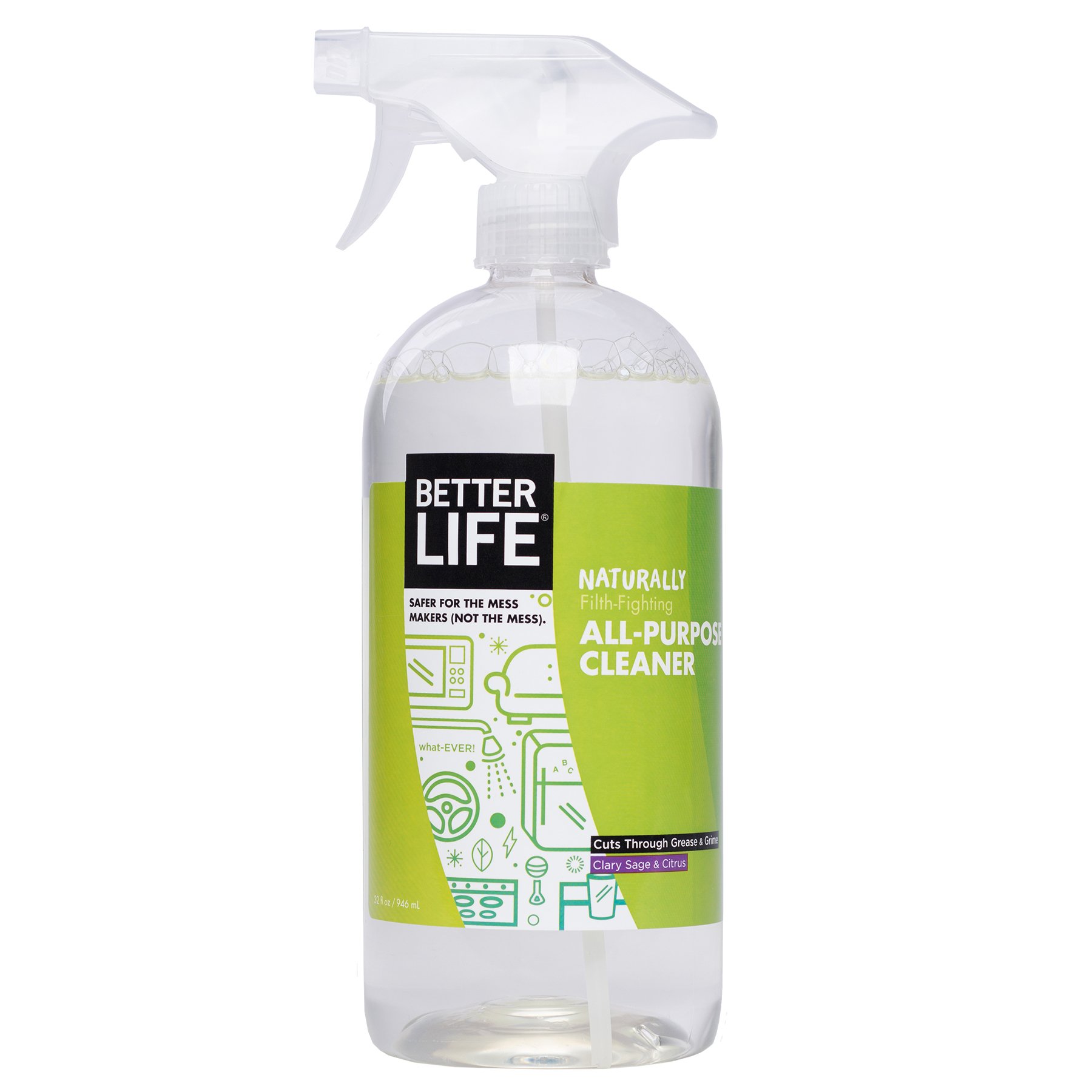 Better Life What-Ever All Purpose Cleaner Clary Sage And Citrus, 32 oz (Pack of 1)