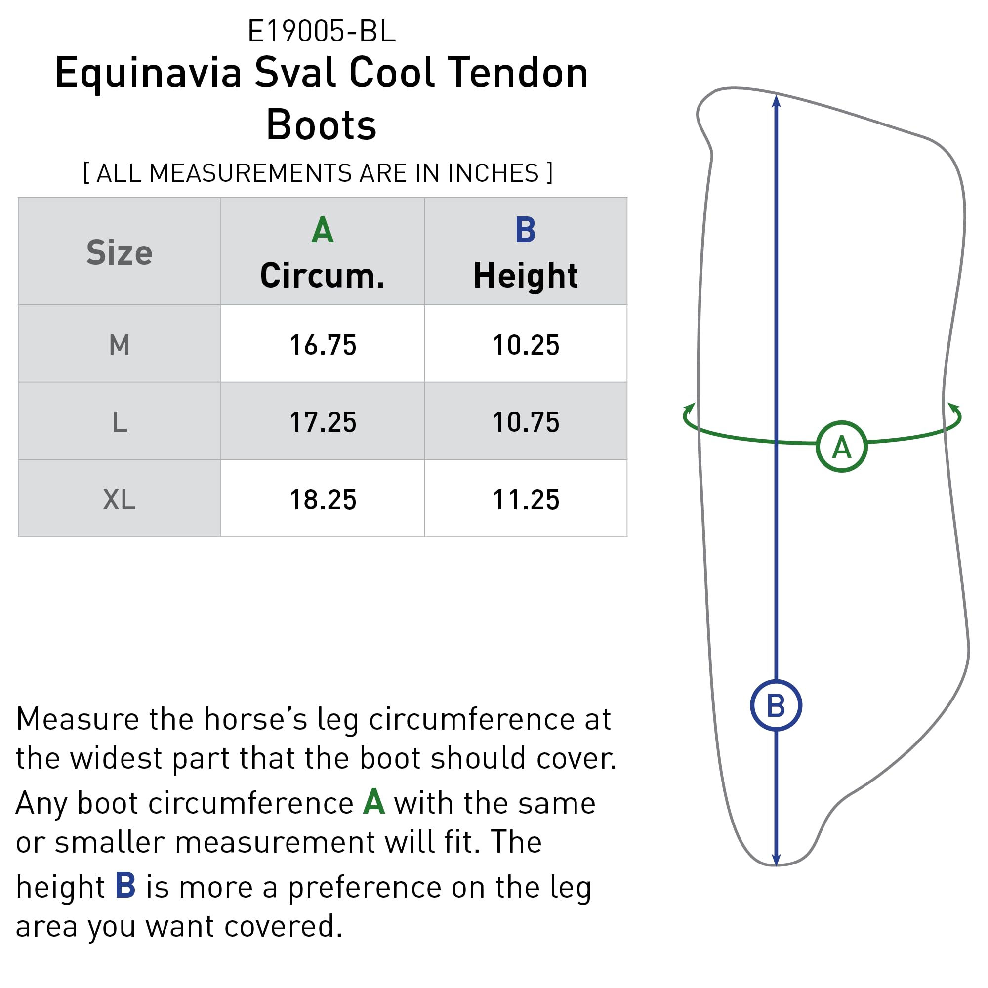 Equinavia Sval Cool Tendon Boots | Up to 20 Minutes - Black - M