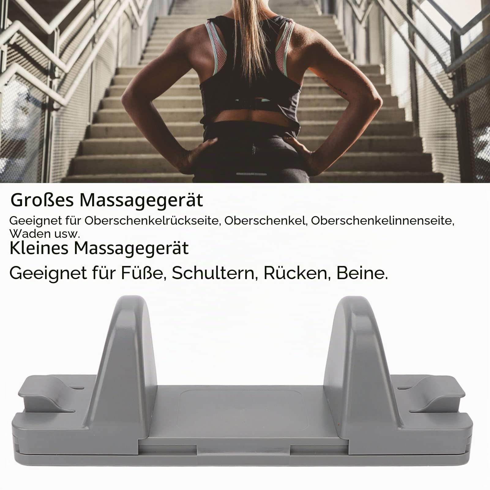 2 Stücke Psoas Release Tool,Psoas Muskel Massagegerät,Einstellbare Psoas Muskel Massage Werkzeug Männer Frauen Tragbare Zurück Tiefe Gewebe Hüfte Flexor Release Werkzeug(grau)