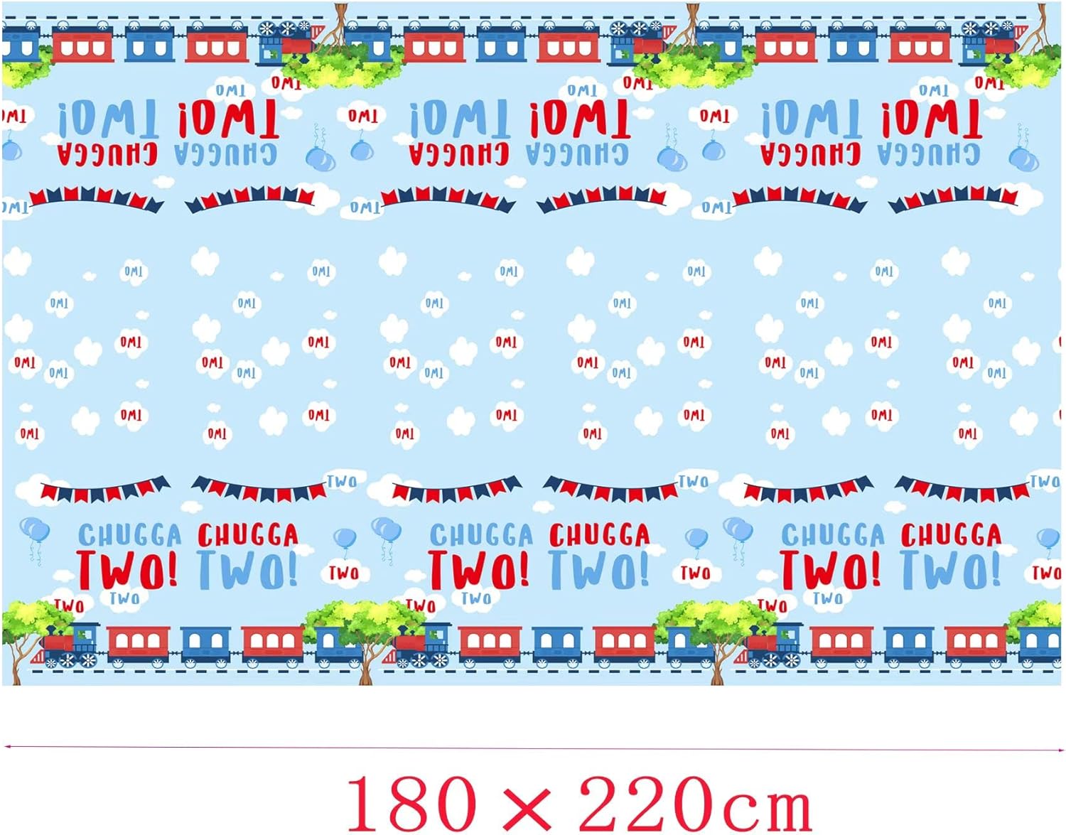 Chugga Chugga Two Two Party Supplies,Train 2nd Birthday Party Supplies,2nd Birthday Decorations For Boys,Chugga Chugga Two Two Party Decorations, - Image 4