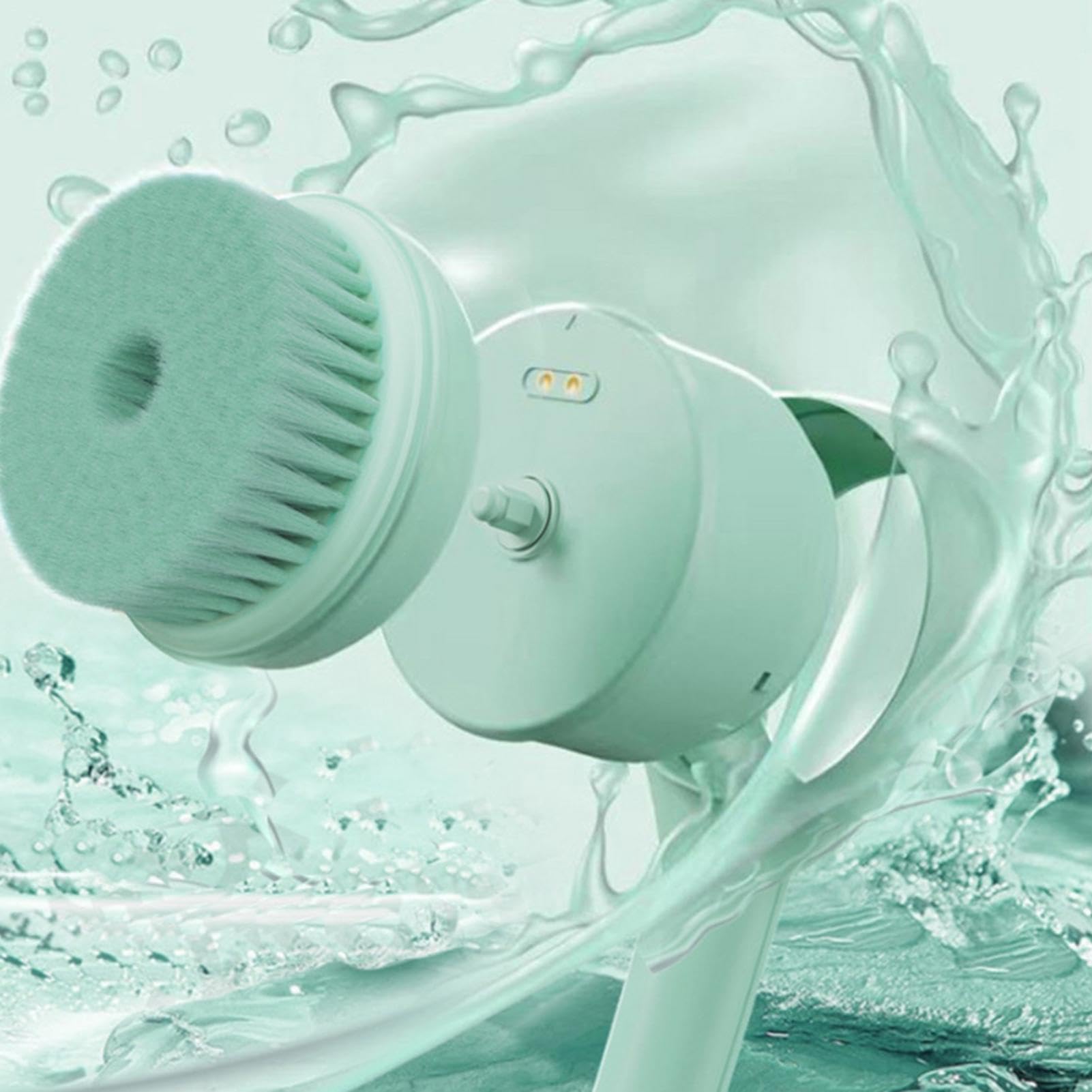 Szczotka do pleców | Wodoodporna elektryczna szczotka do kąpieli | Body Scrubber z akumulatorem | Ergonomiczna elektryczna szczotka do szorowania do czyszczenia całego ciała, masażu pleców i